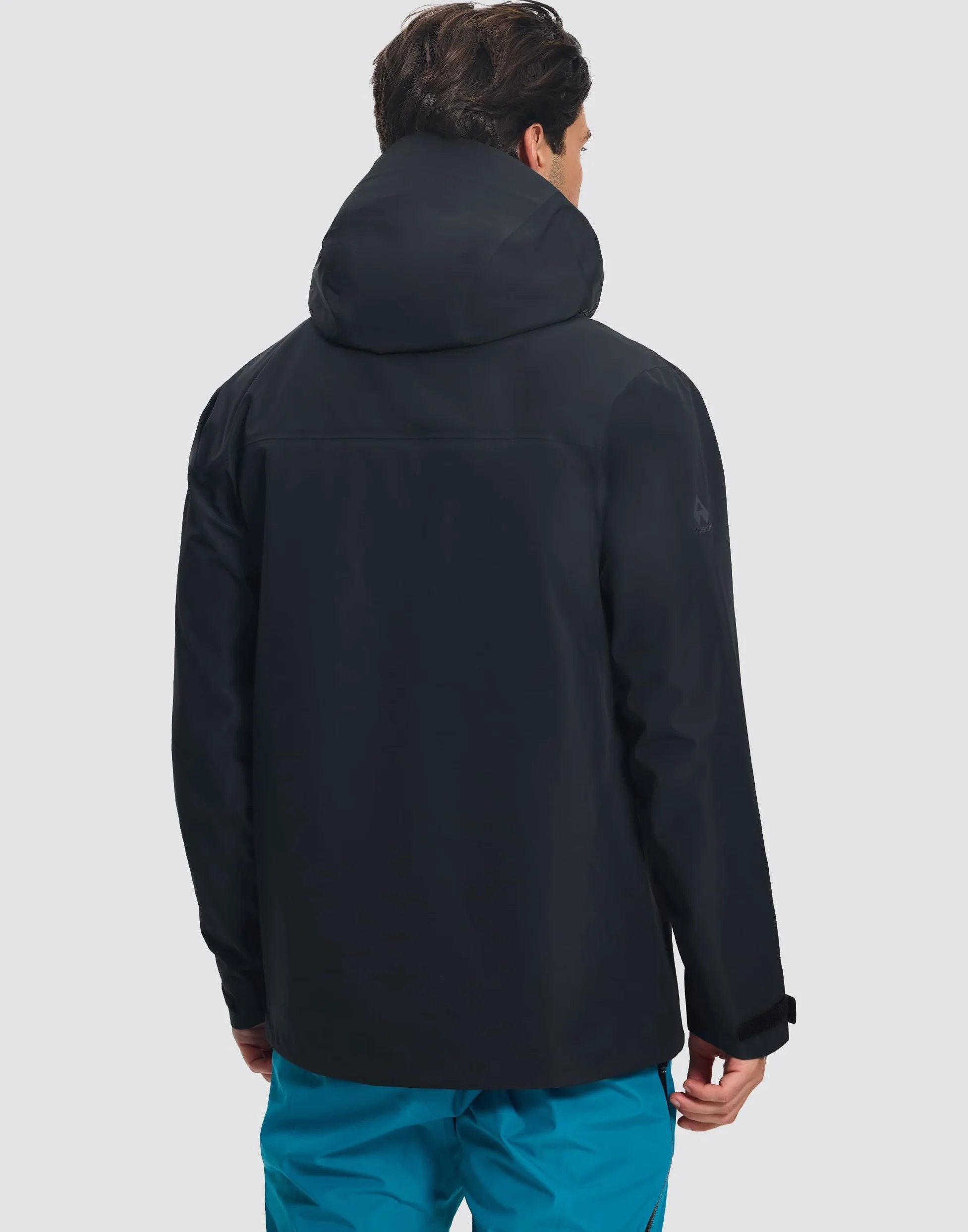 Pioneer Camp Chubasquero para hombre, 3 L, impermeable, transpirable, chaqueta para exteriores, para senderismo, trekking, escalada, esquí