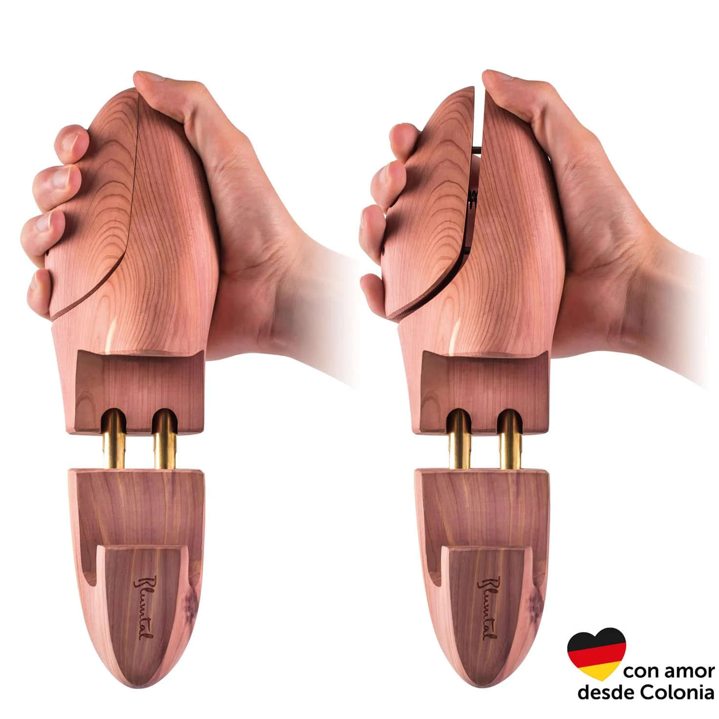 Blumtal Hormas para Zapatos Extensible Deluxe Cedro con Calzador Ergonómico 1, 2 o 5 Pares