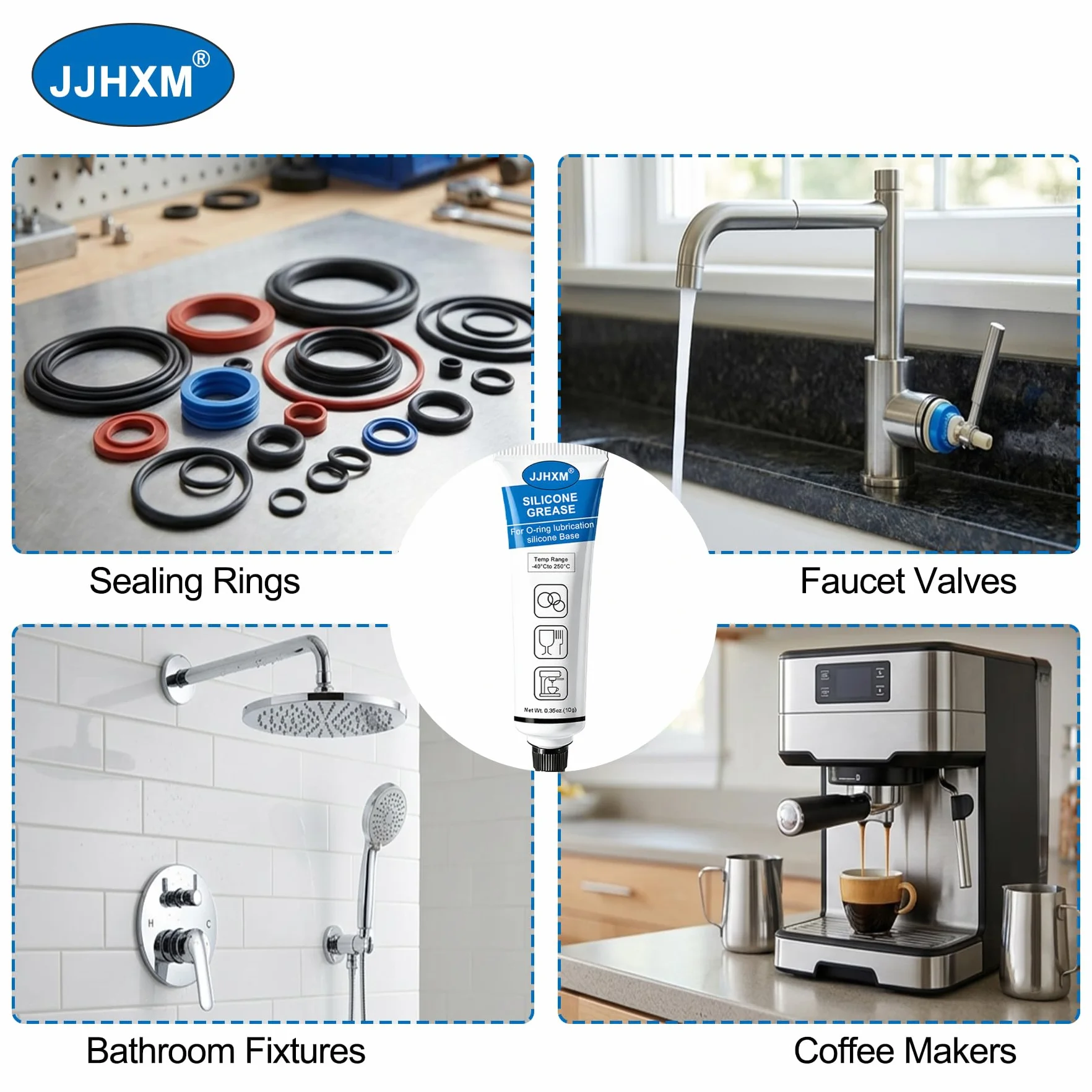 Grasa de silicona lubricante para juntas tóricas cafeteras automáticas 10g