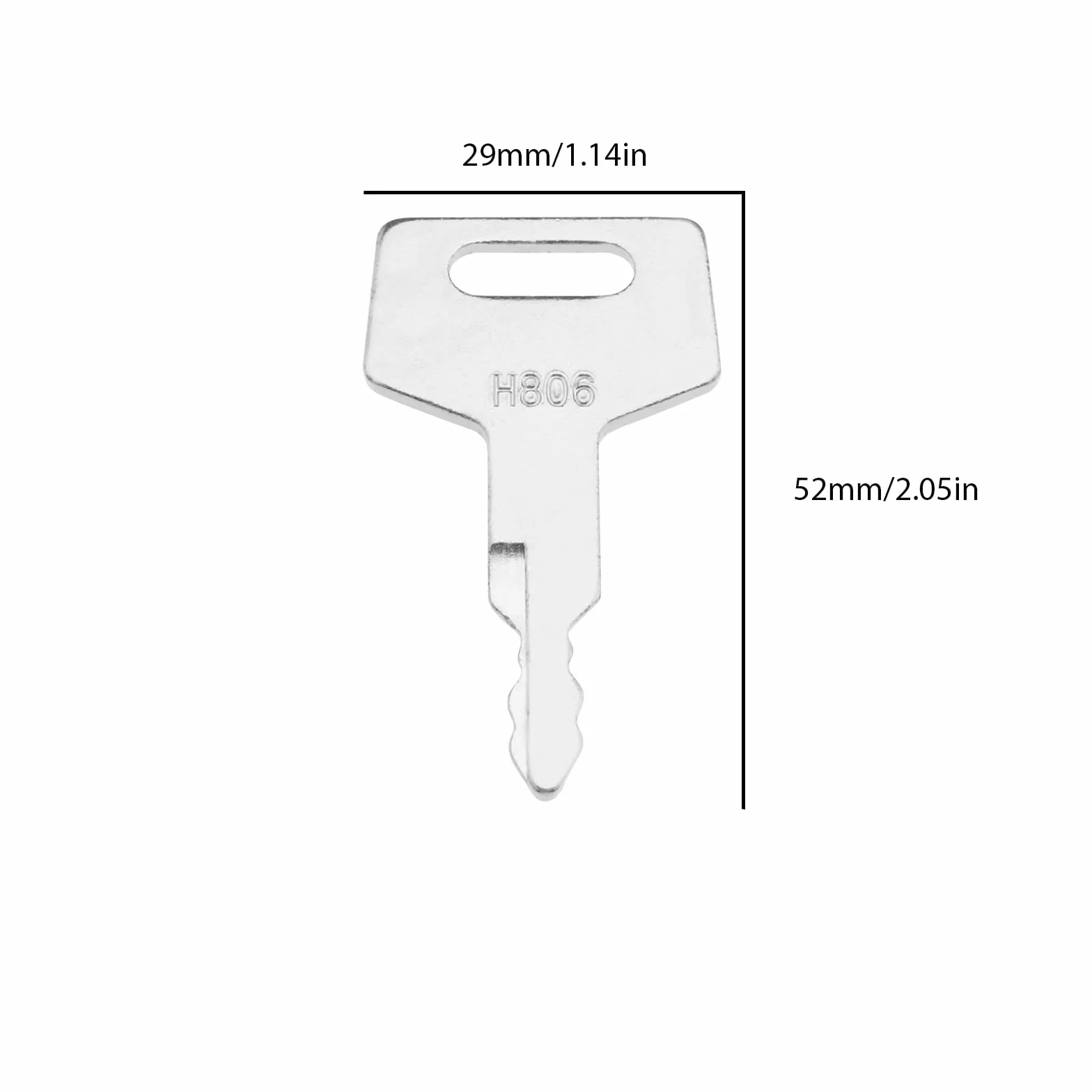 10 llaves de interruptor de encendido H806 17001-00019 compatibles con excavadoras Takeuchi