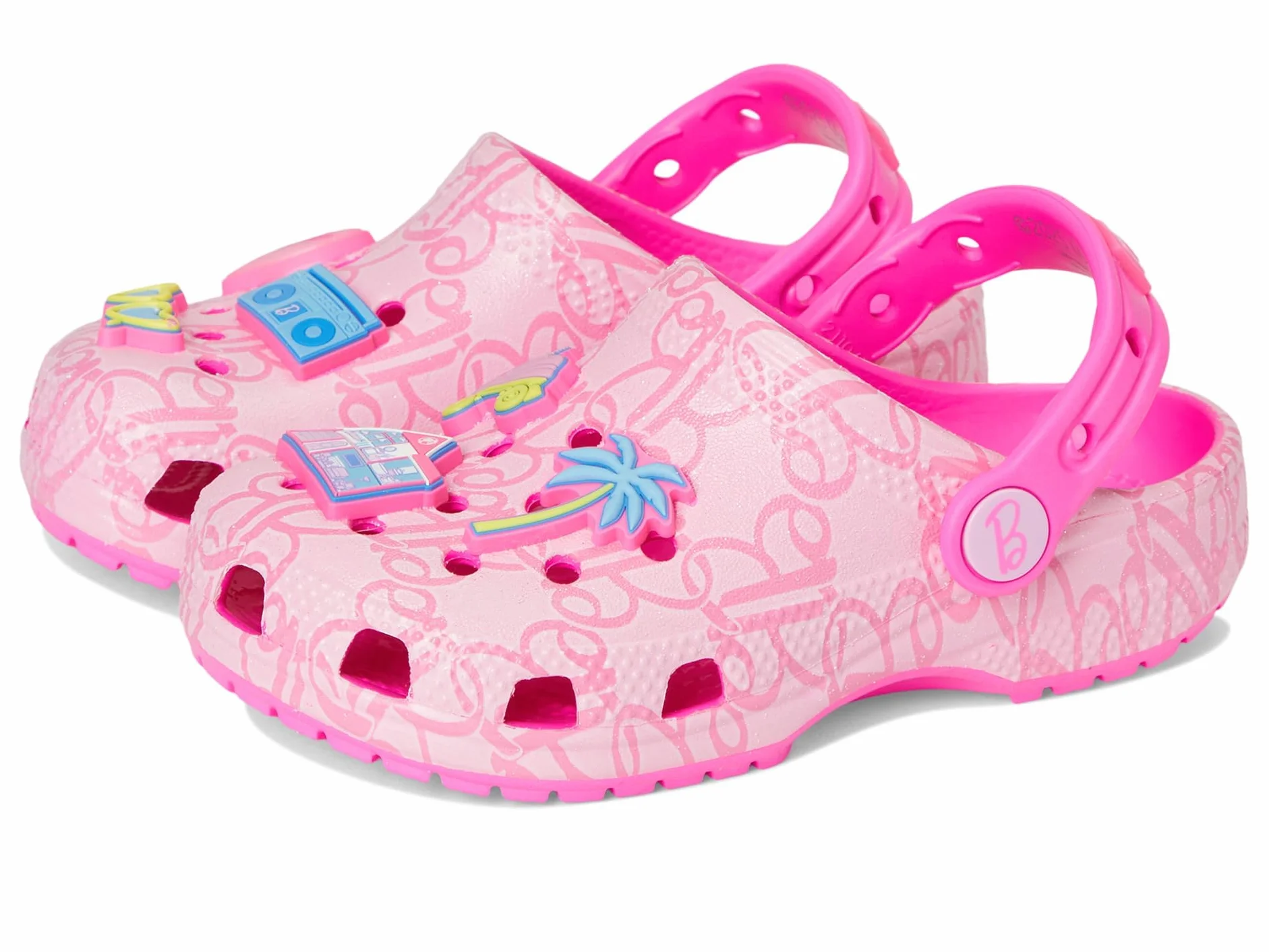 Crocs Mattel Pink Barbie Classic Clog T, Zuecos Unisex niños