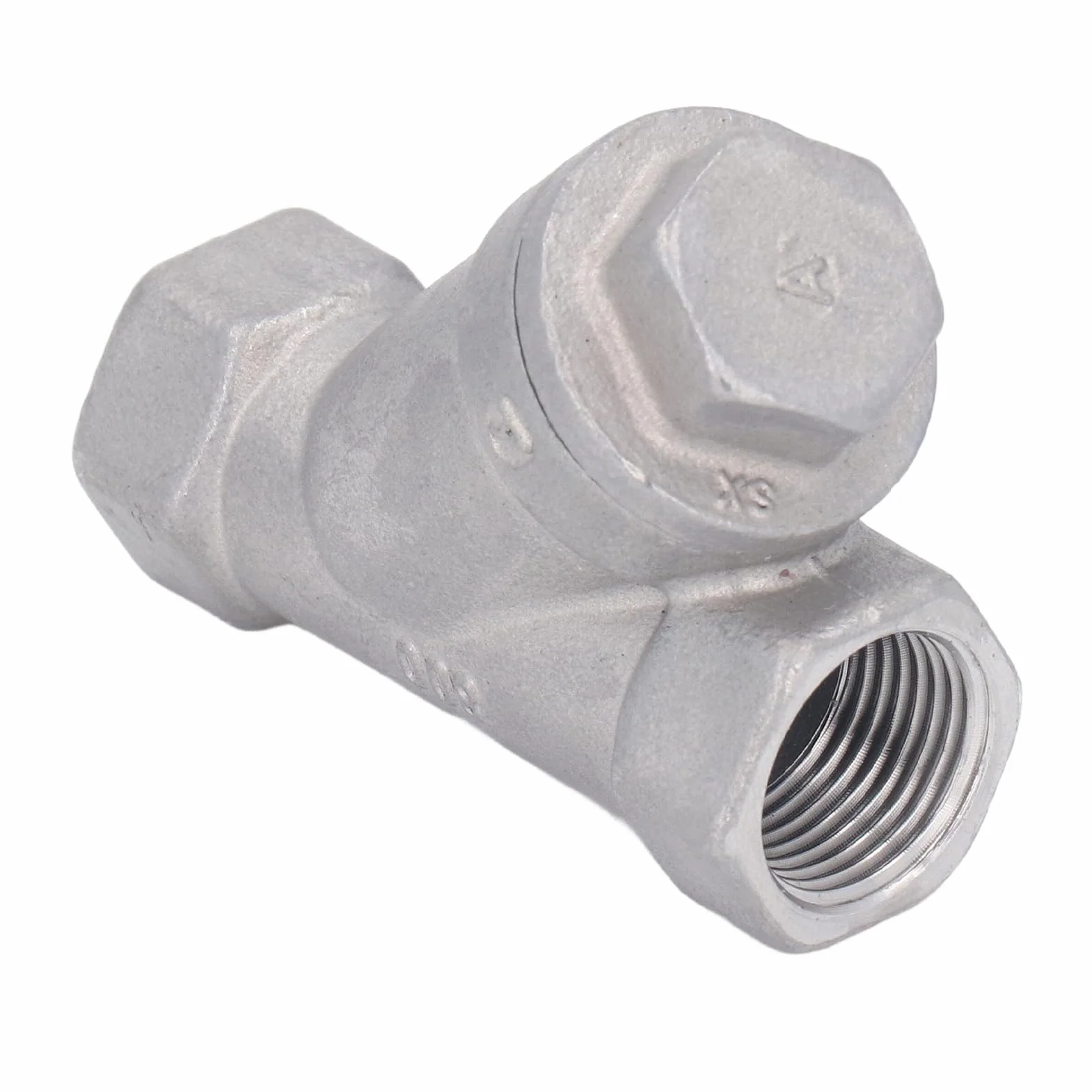 Filtro tipo Y de acero inoxidable 304, rosca hembra 3/8 pulgadas DN10 para agua, aceite y gas