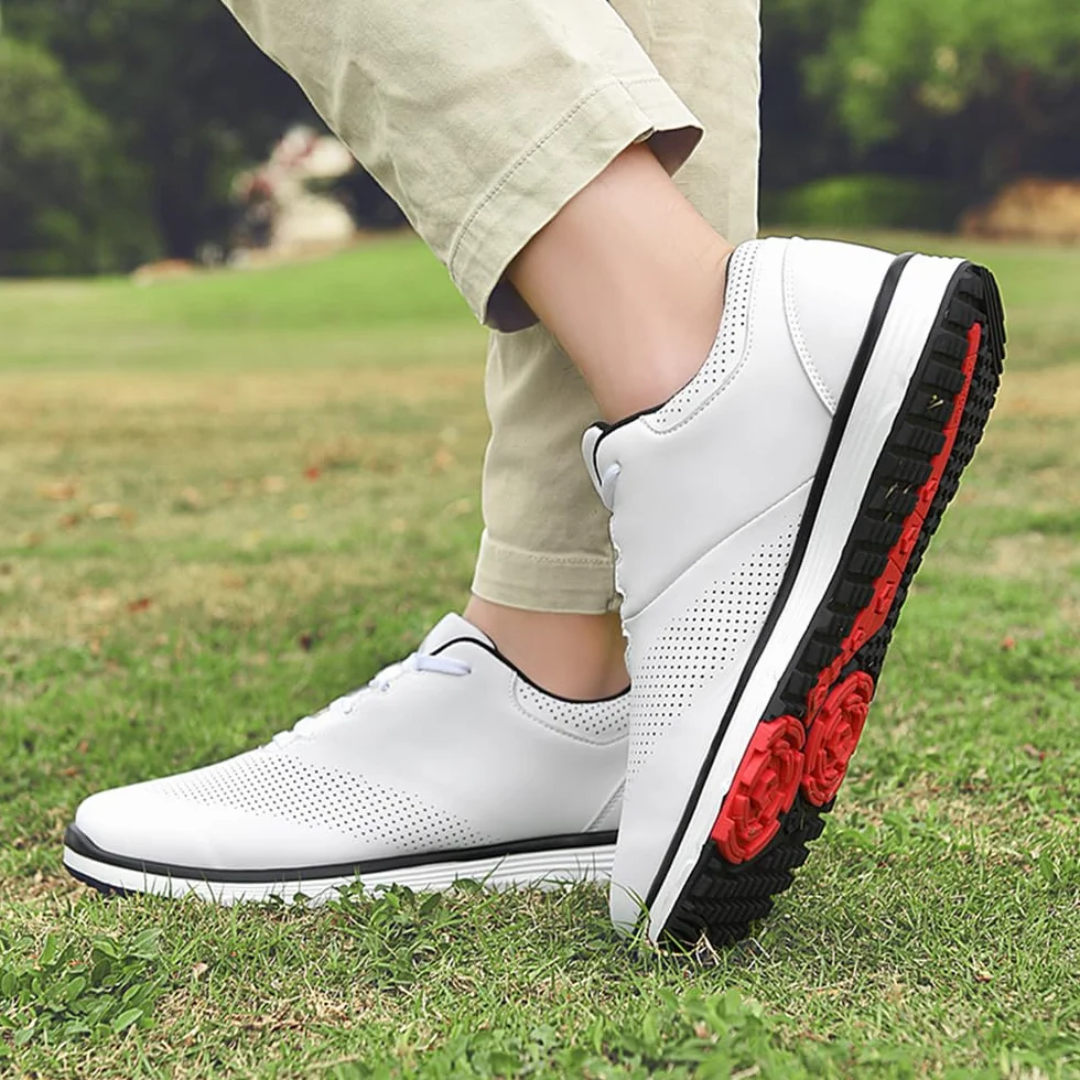 Zapatos de Golf Sin Clavos Transpirables Al Aire Libre para Hombres para Hombres y Mujeres