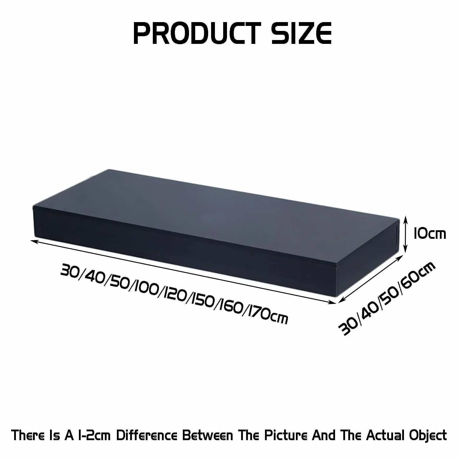 Pedestal de exhibición de maniquí blanco grande - Base cuadrada para tienda de novias, ideal para catering, postres, figuras de joyería y artículos de colección - 150 x 50 x 10 cm (Negro 30 x 30