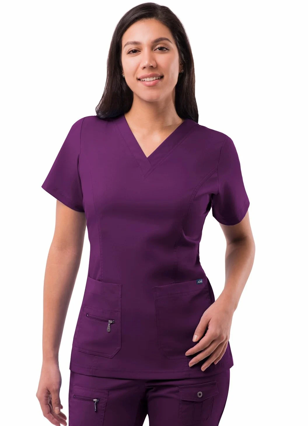 Adar Pro Prendas médicas para mujer Casaca médica cuello en V