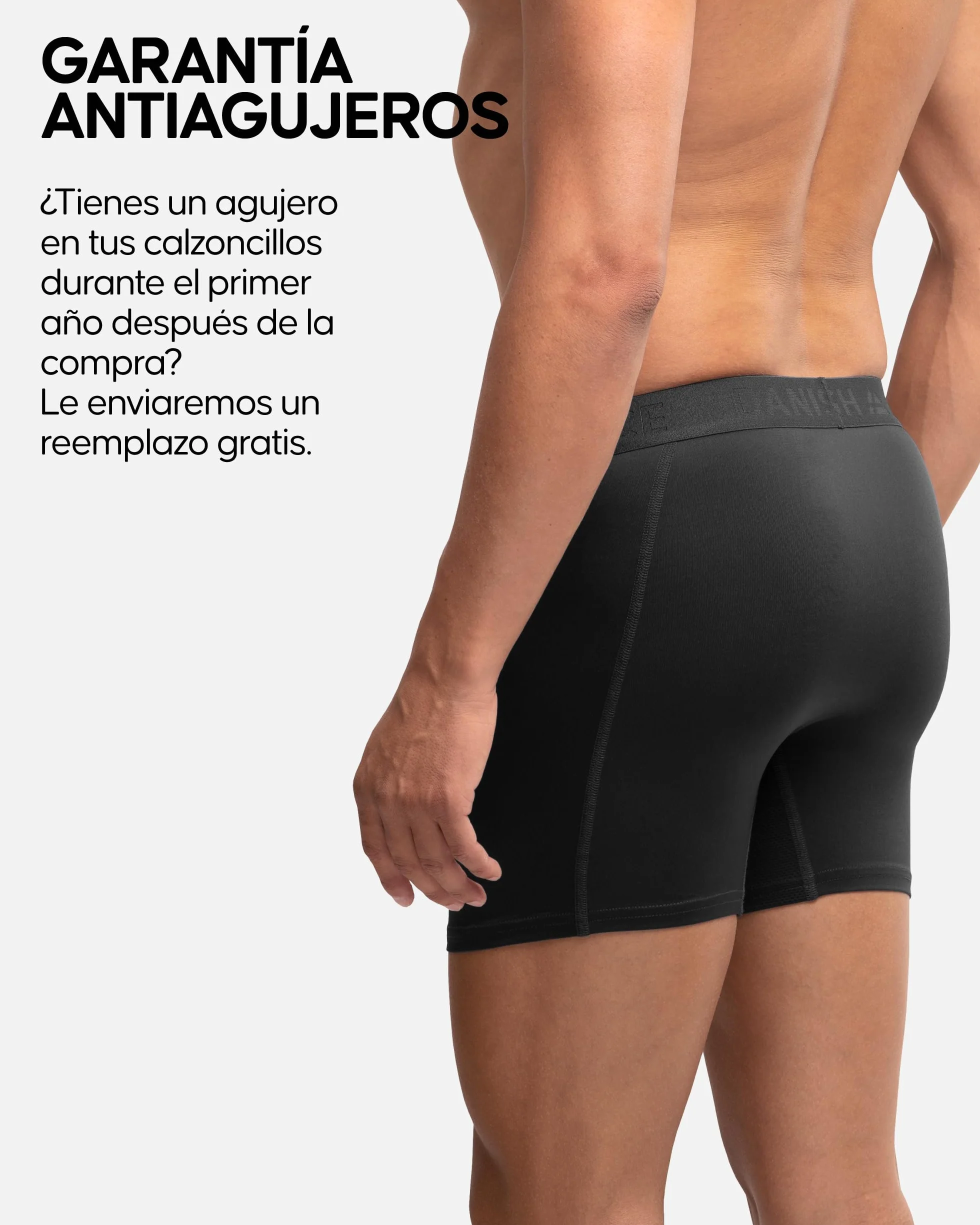 DANISH ENDURANCE Calzoncillos Hombre Boxer Deportivos, Ajustados y Transpirables, Ropa Interior Deportiva Hombre, Pack de 3