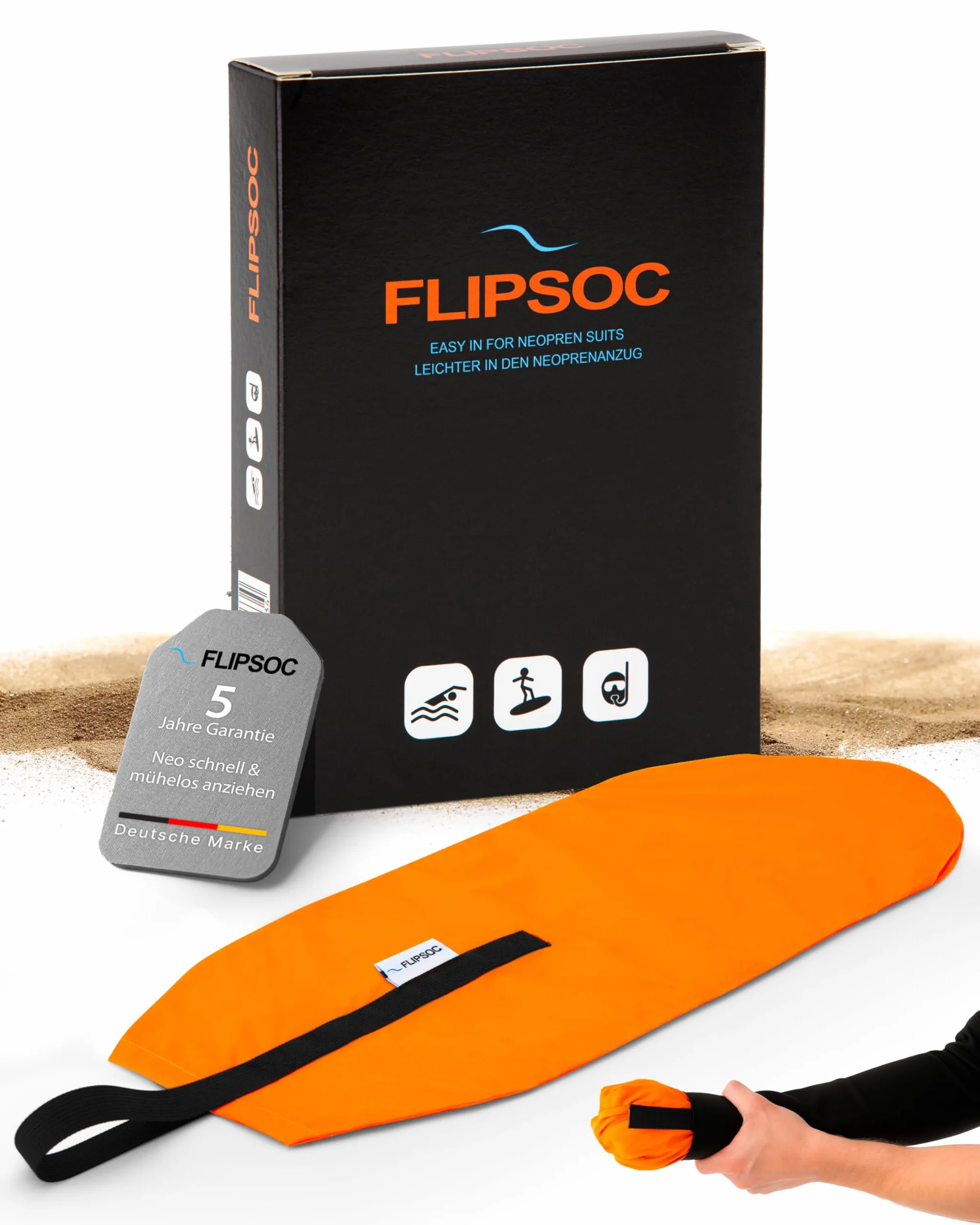 Ayuda para Ponerse el Traje de Neopreno en Segundos | Calzador para Surf, Triatlón, Buceo, Kitesurf | Mojado y Seco | Hombre, Mujer y Niños