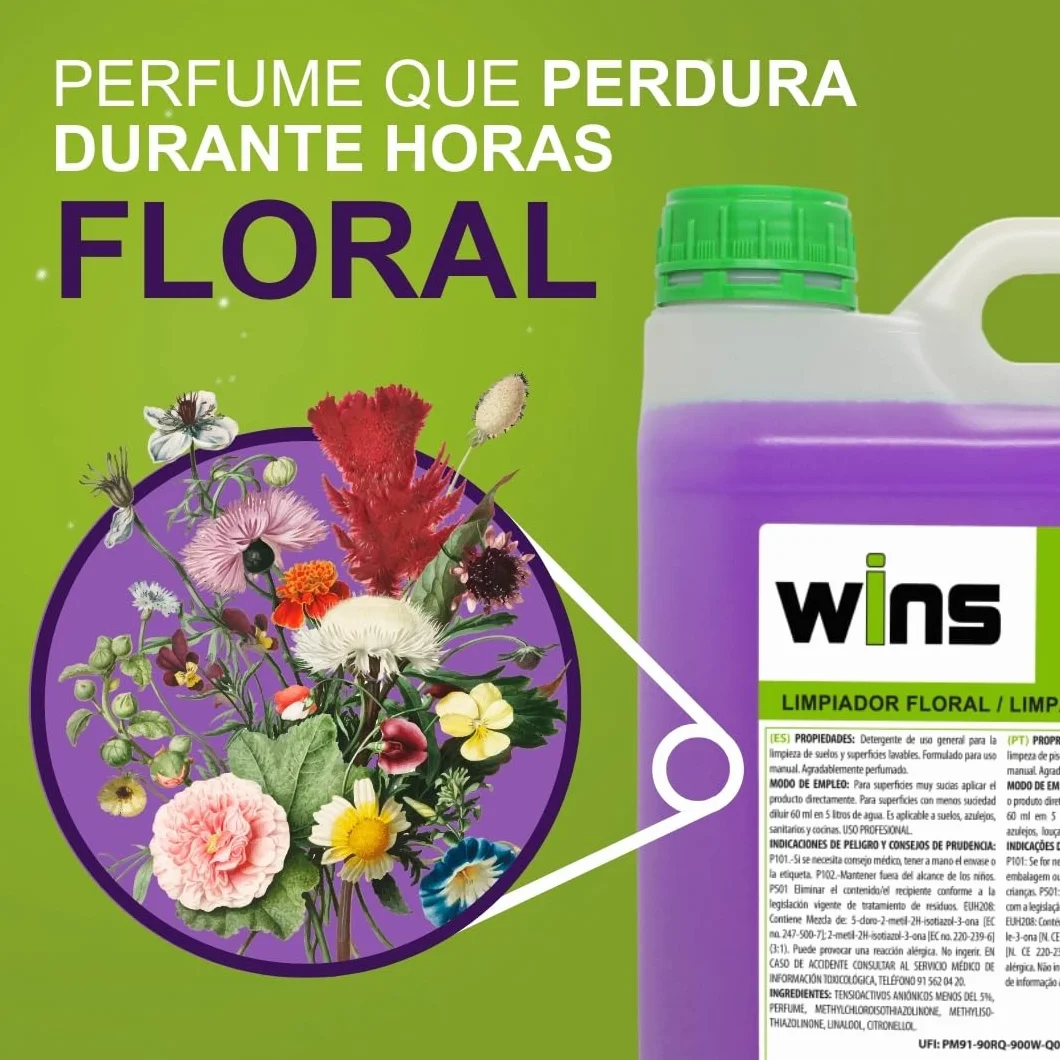Friegasuelos Limpiador Floral 5L pH Neutro Made in Spain