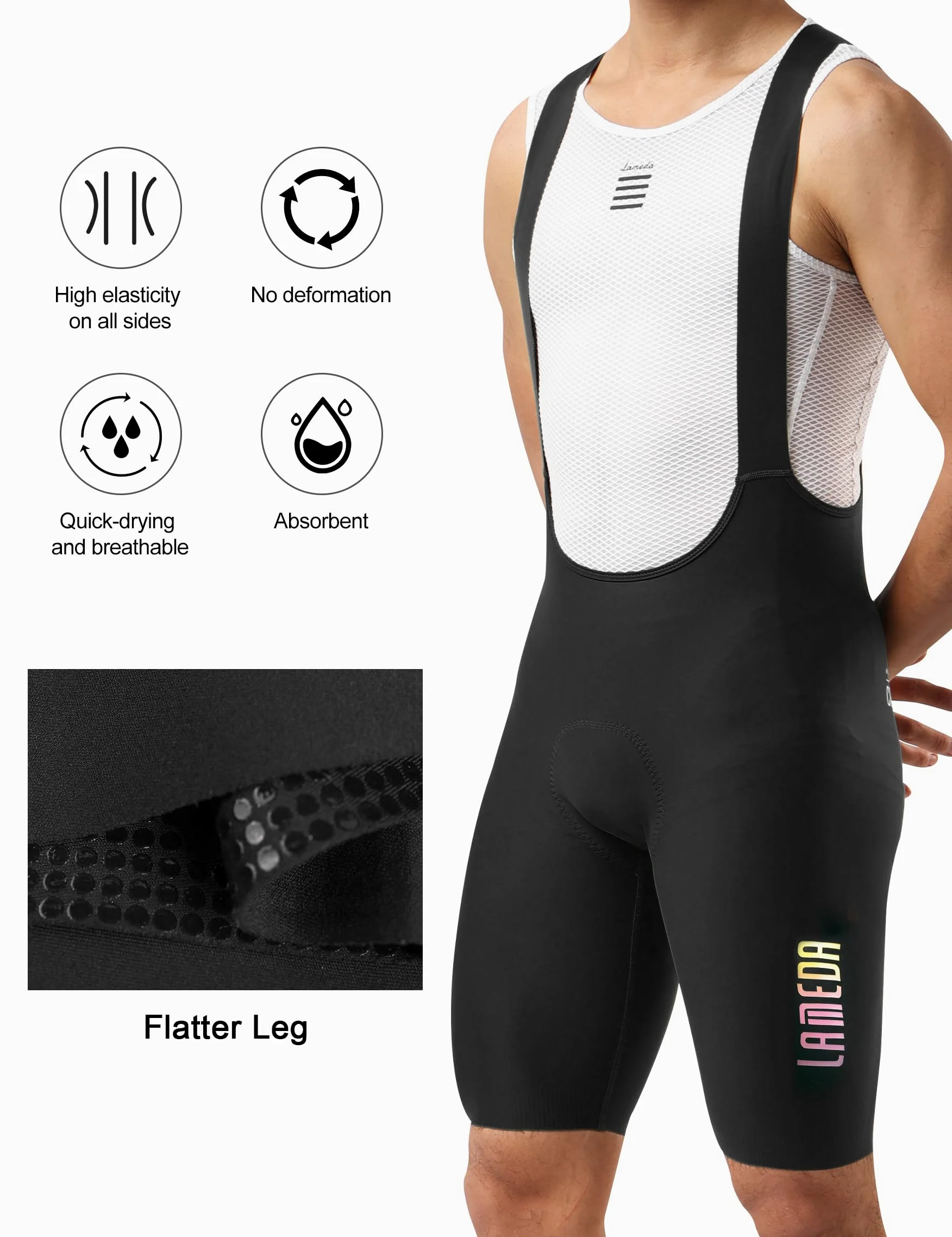 LAMEDA Culotte Ciclismo Hombre MTB Ciclismo Pantalones Cortos Verano Ropa Interior de Bicicleta