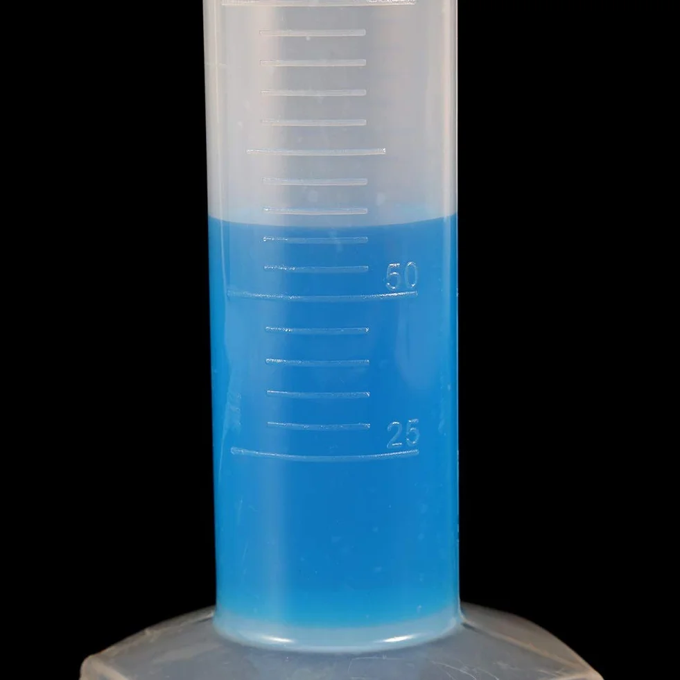 Cilindro graduado de polipropileno Clase B 10-250 ml base hexagonal