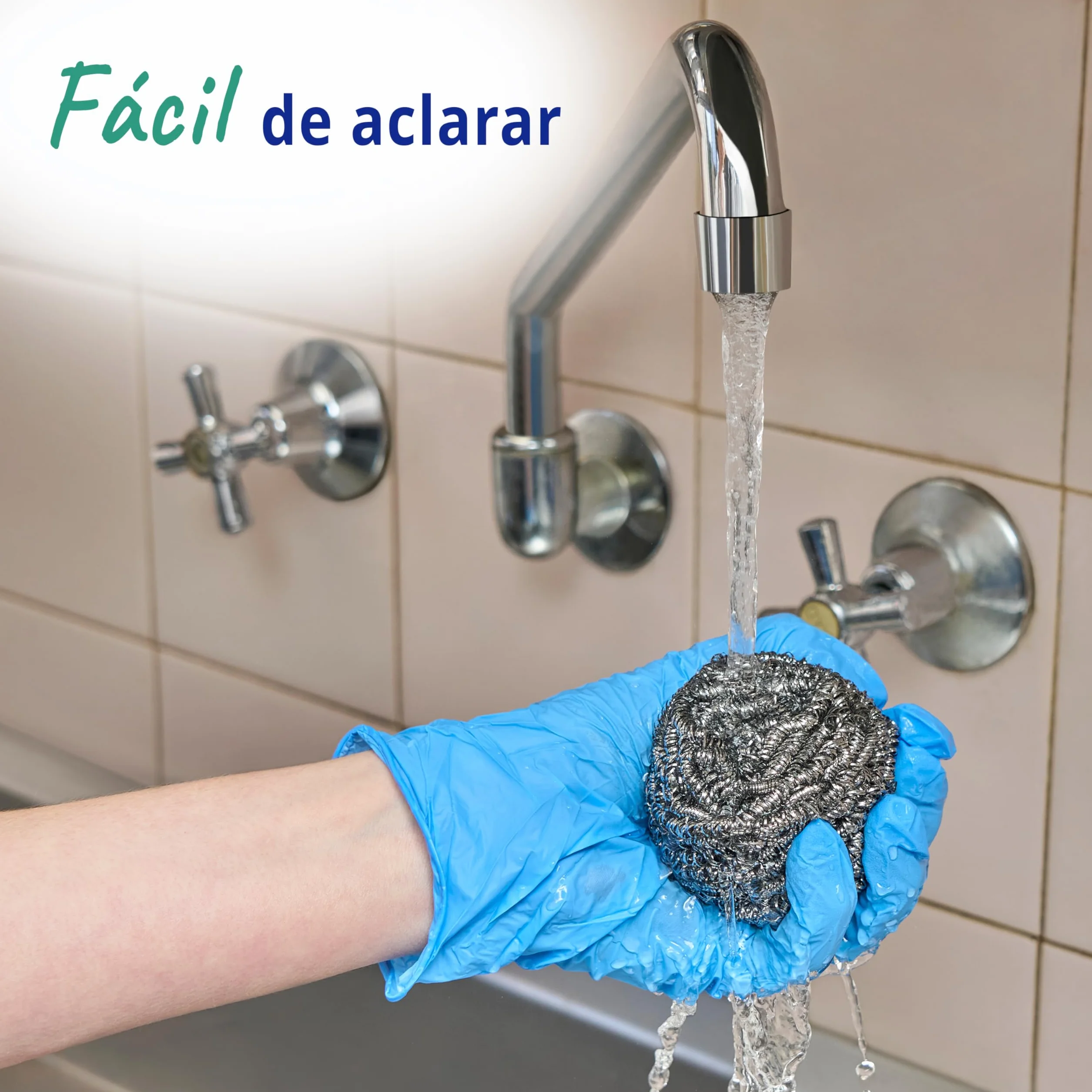 Spontex Specialist Estropajos de acero inoxidable XL Paquete de 6