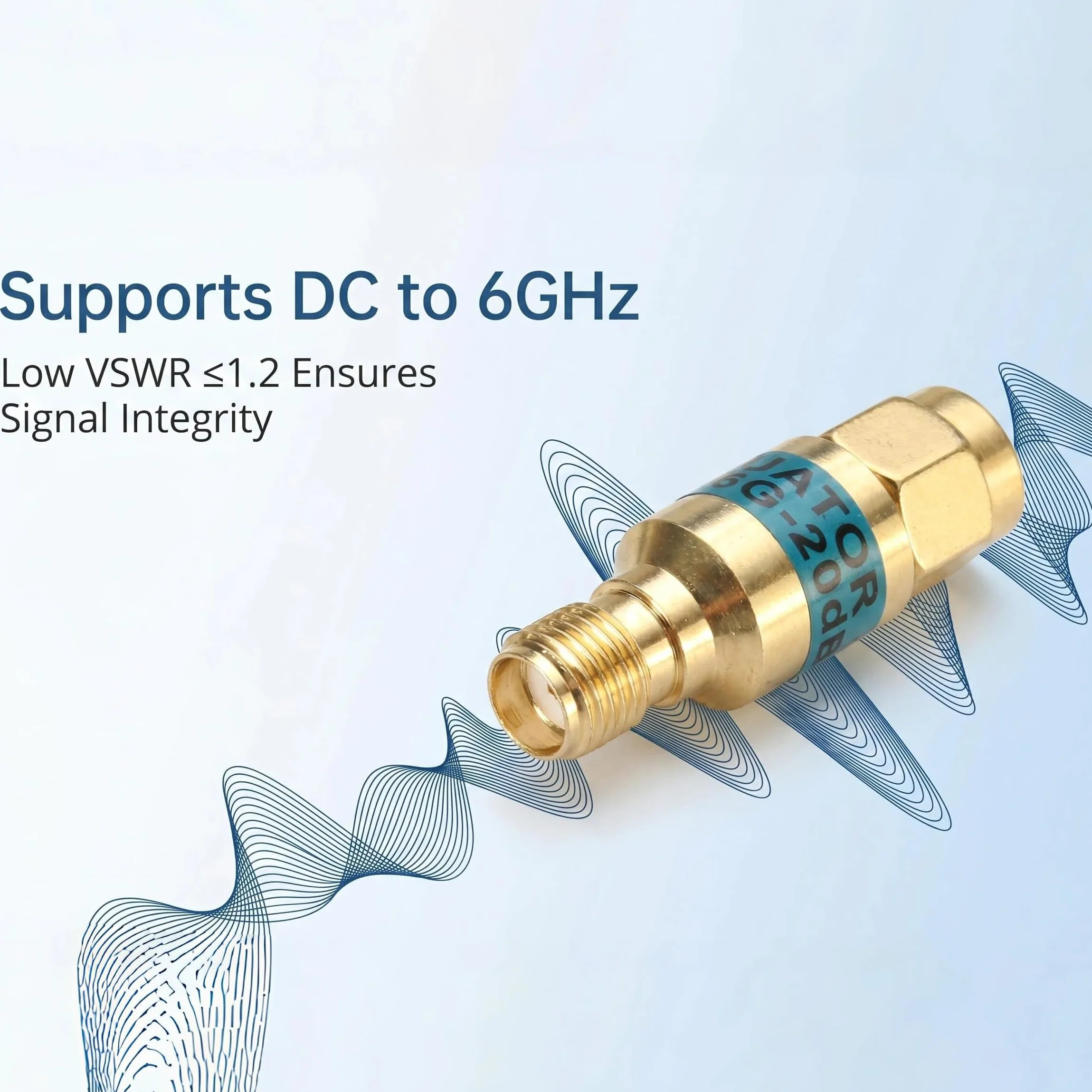 BECEN Atenuador SMA RF 10dB 6G 2W