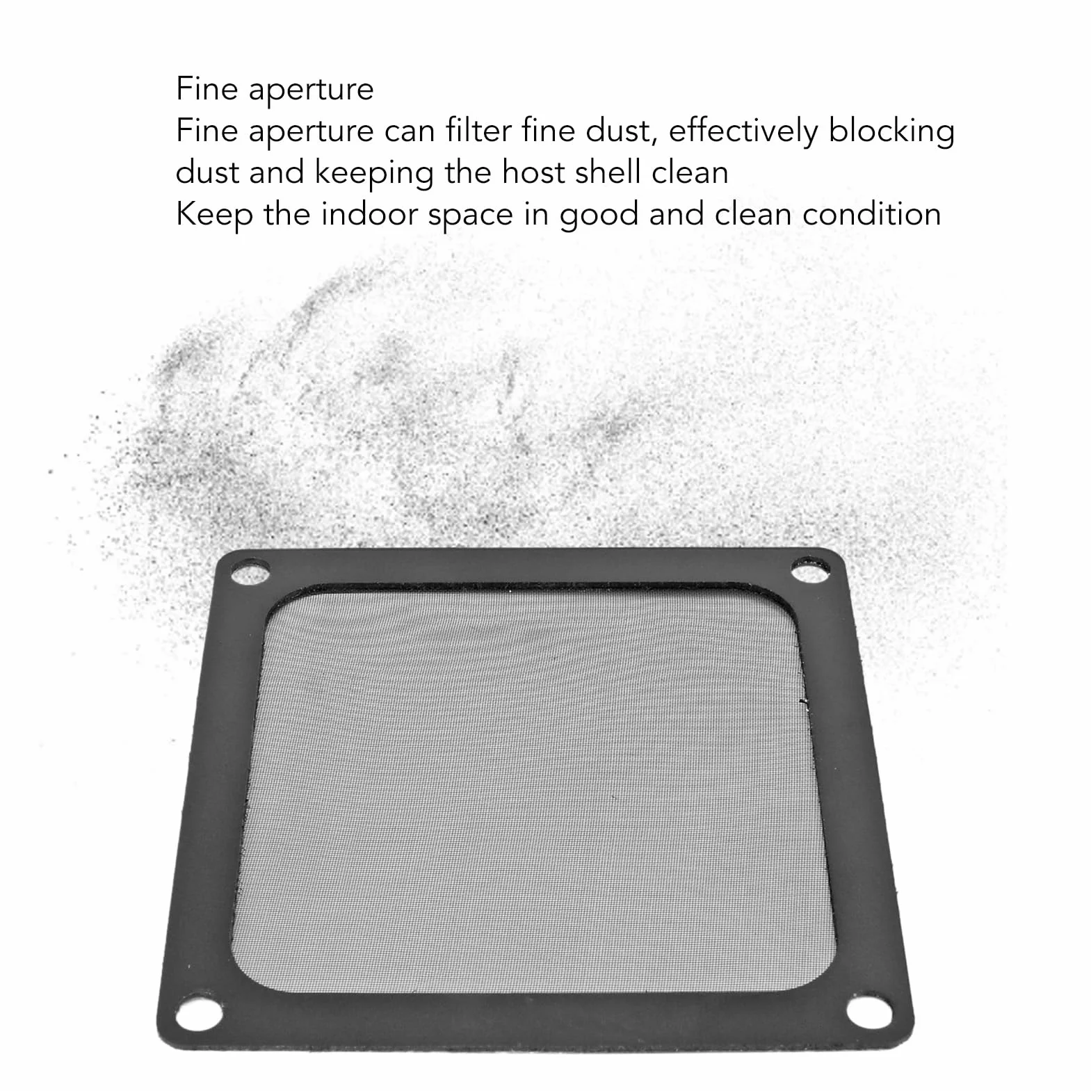 Filtro de Malla Antipolvo para Caja de PC, 5 Unidades 80x80 mm, Marco Magnético, Cubierta a Prueba de Polvo