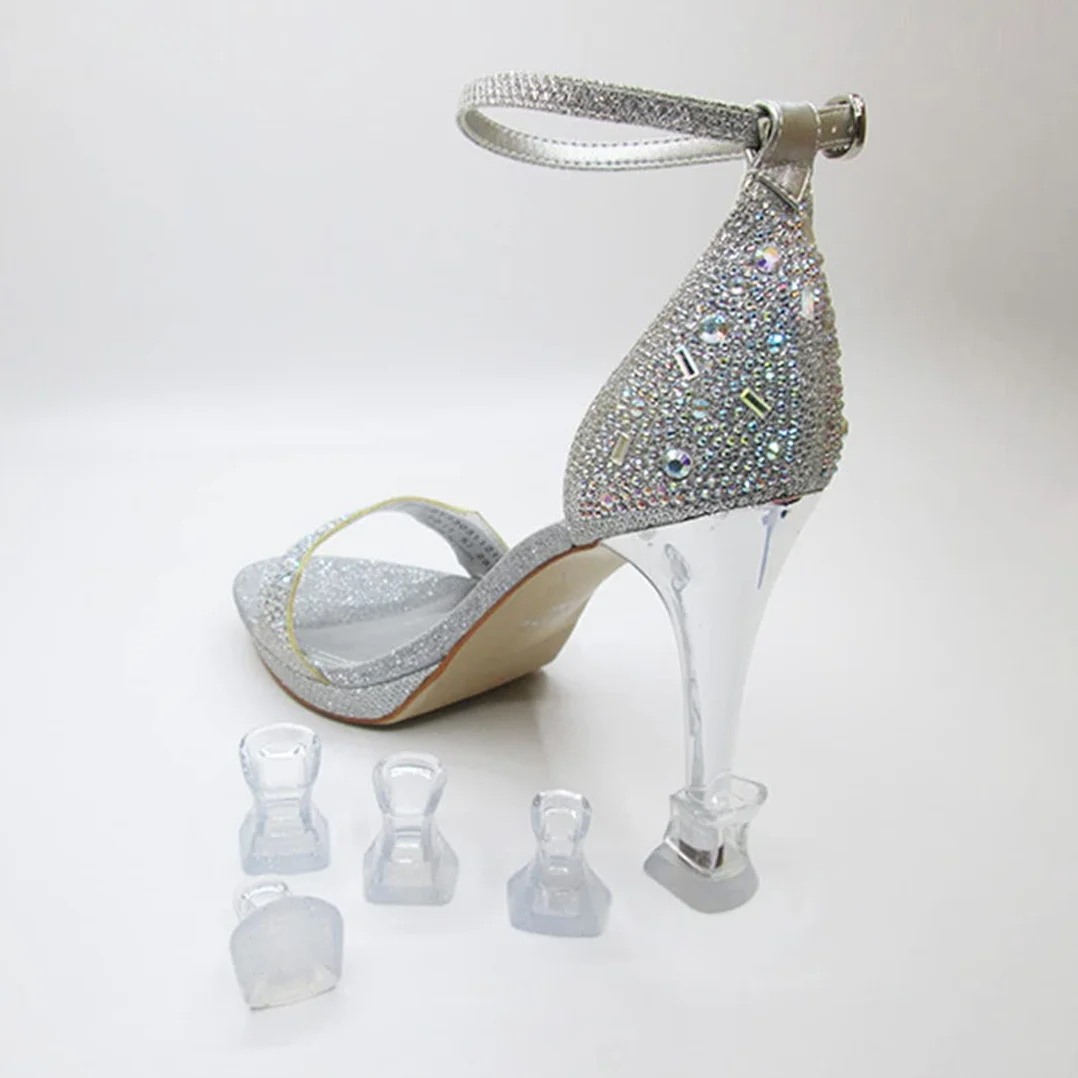Protector de Tacón Alto，Mnioky Protectores Zapatos de Mujer Tacos Tapones para Razas, Bodas, Ocasiones Formal
