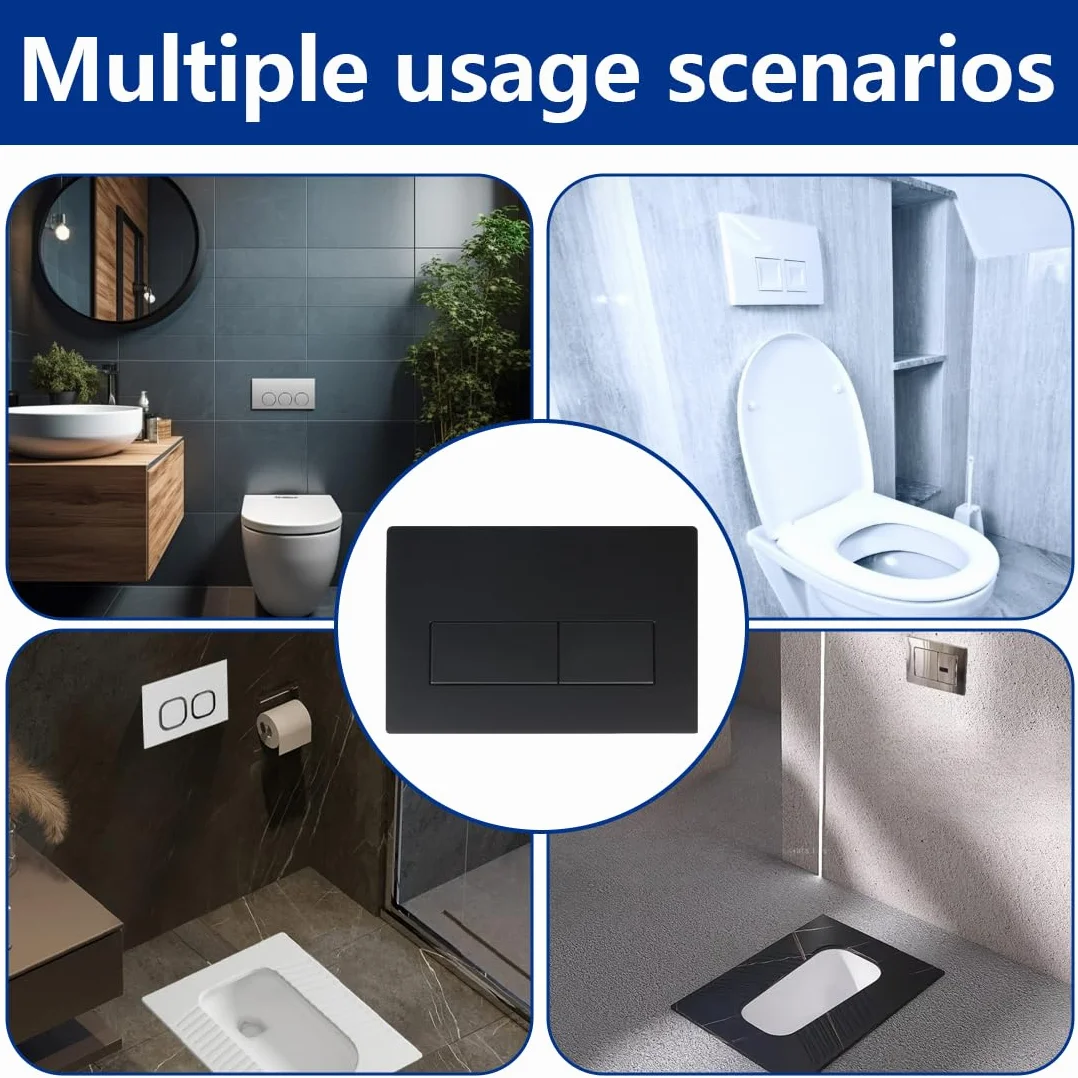 Geberit Sigma01 Pulsador placa de activación cisterna inodoro descarga dual Negro