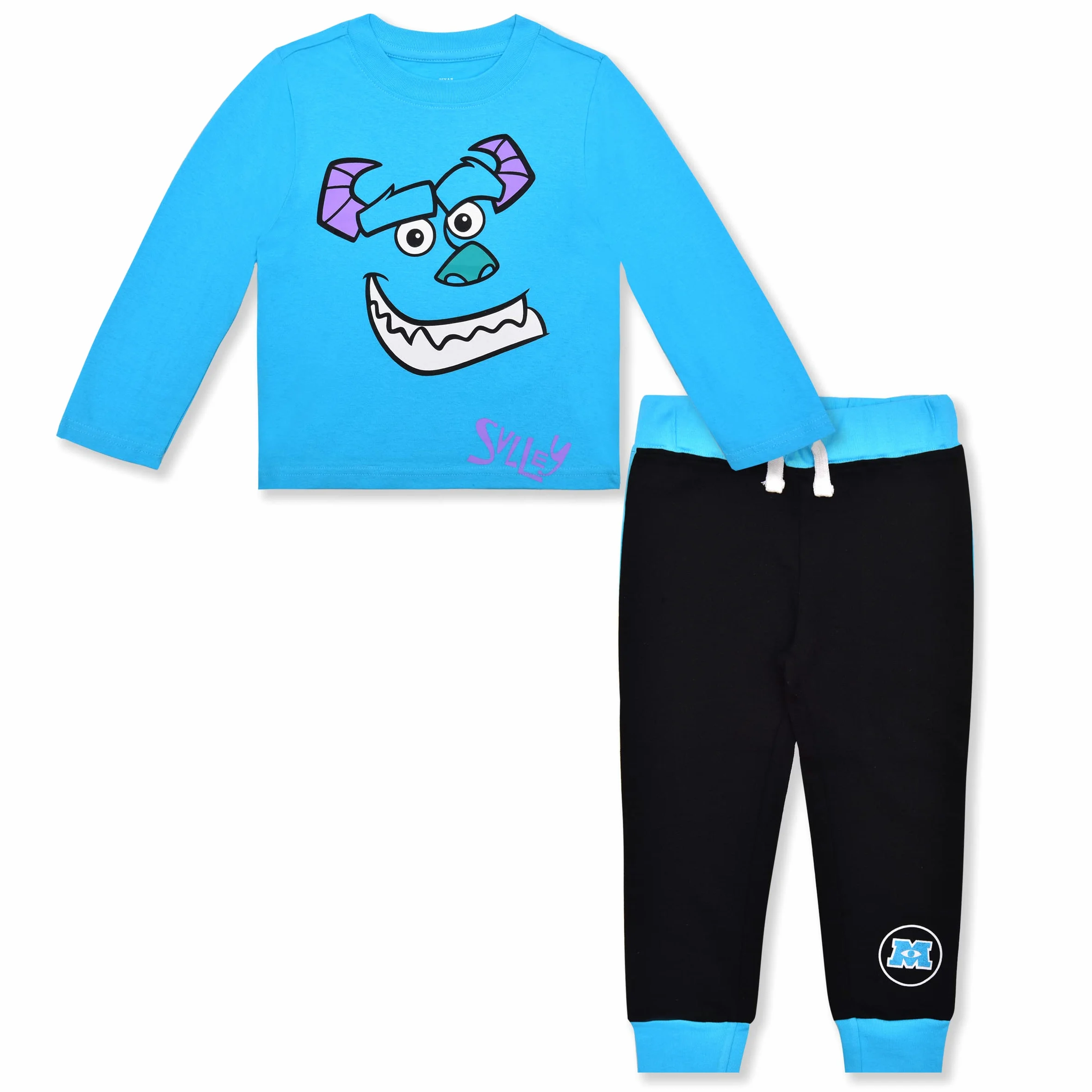 Disney 's Monsters Inc. - Conjunto deportivo para niños, camisa de manga larga y pantalones deportivos