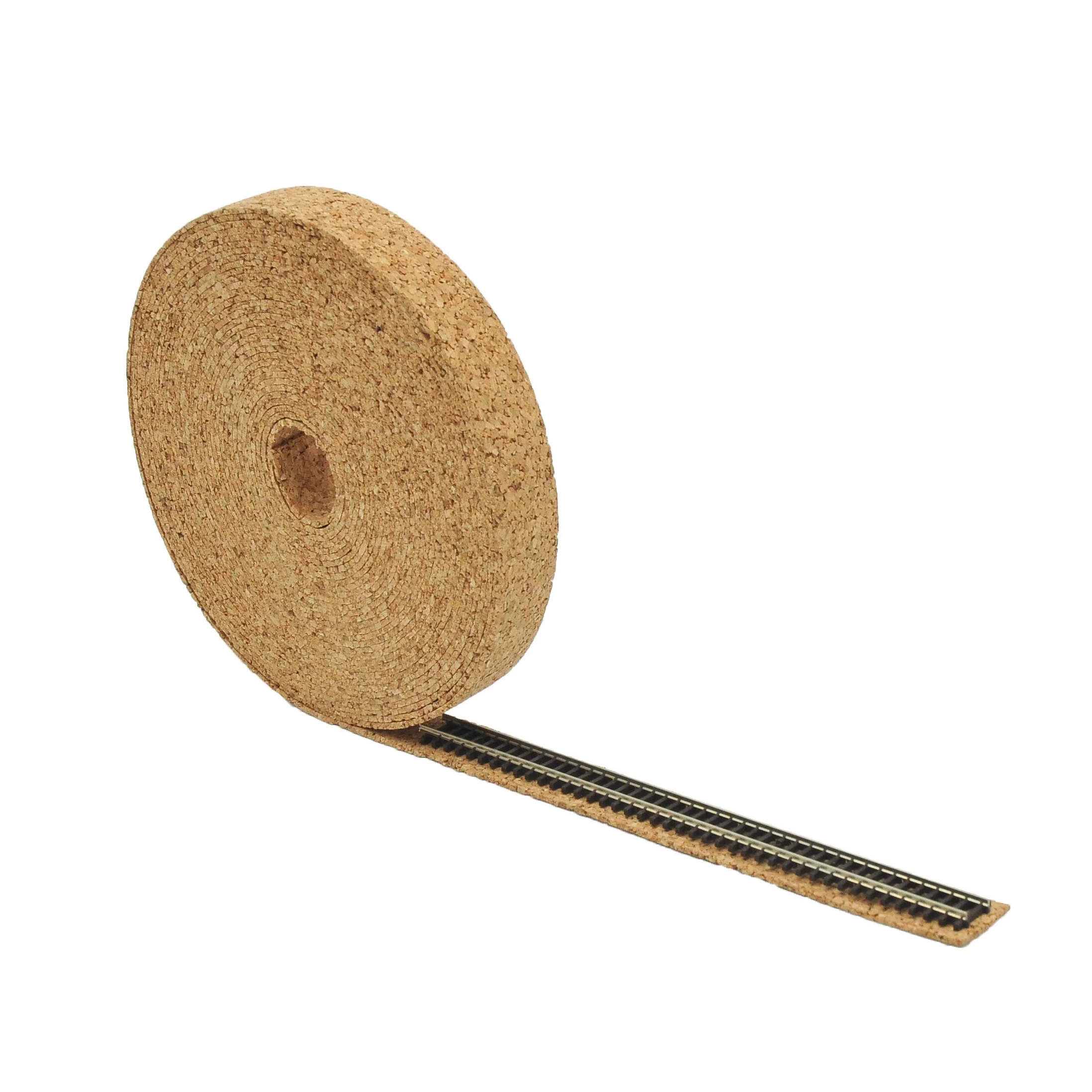 Paquete de 2 rollos de corcho calibre N 10 metros x 25 mm x 4 mm para manualidades y modelo de ferrocarril