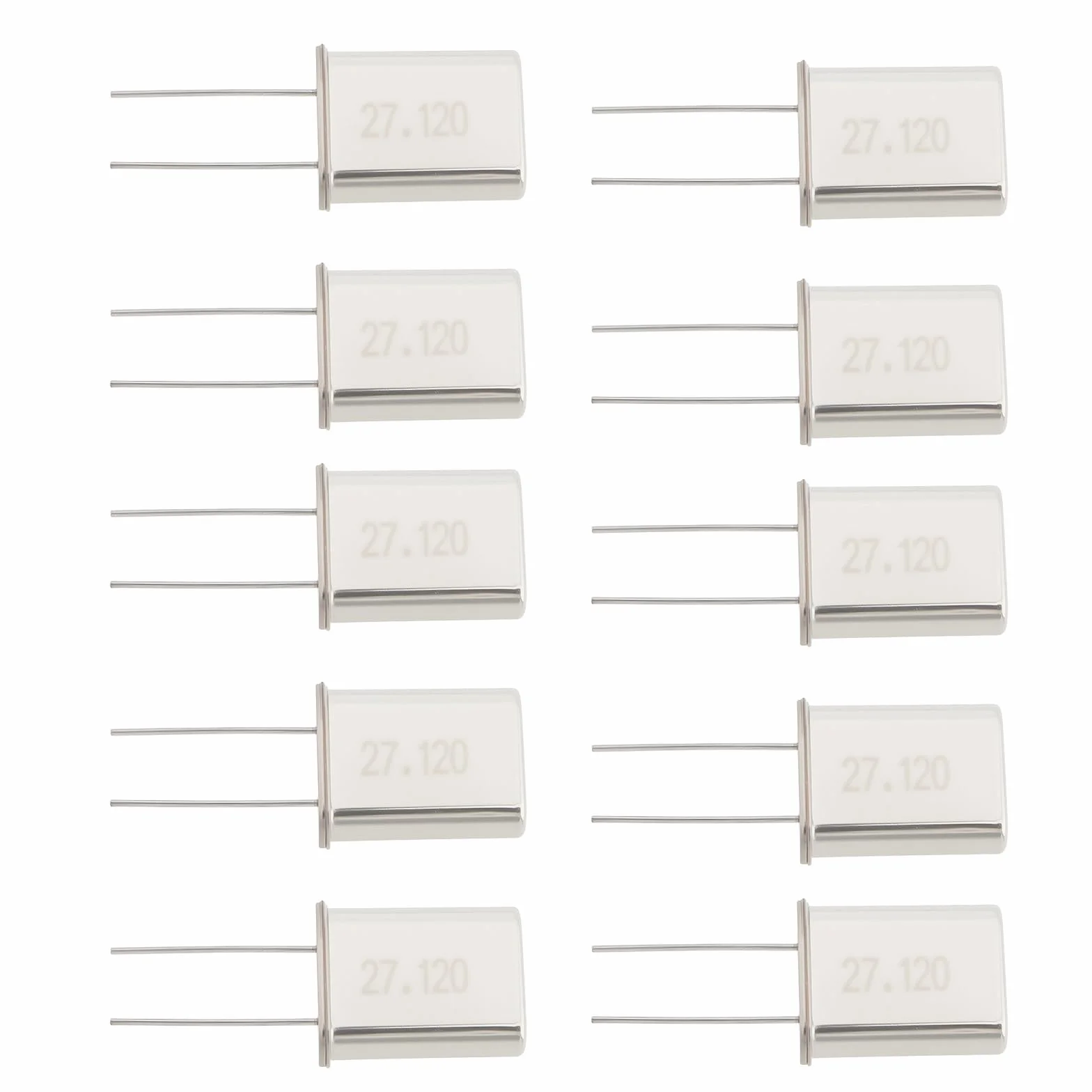 10 Unidades Oscilador de Cristal de Cuarzo 27,120 MHz HC-49/U para Módulo RF
