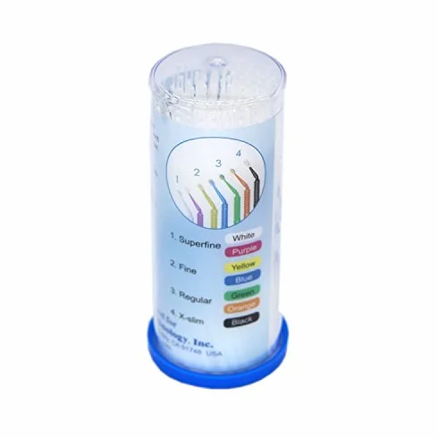 Cepillo dental desechable micro aplicador flexible superfino 100 piezas