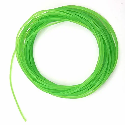 Correa redonda de poliuretano PU 2mm 10m superficie rugosa para accionamiento verde
