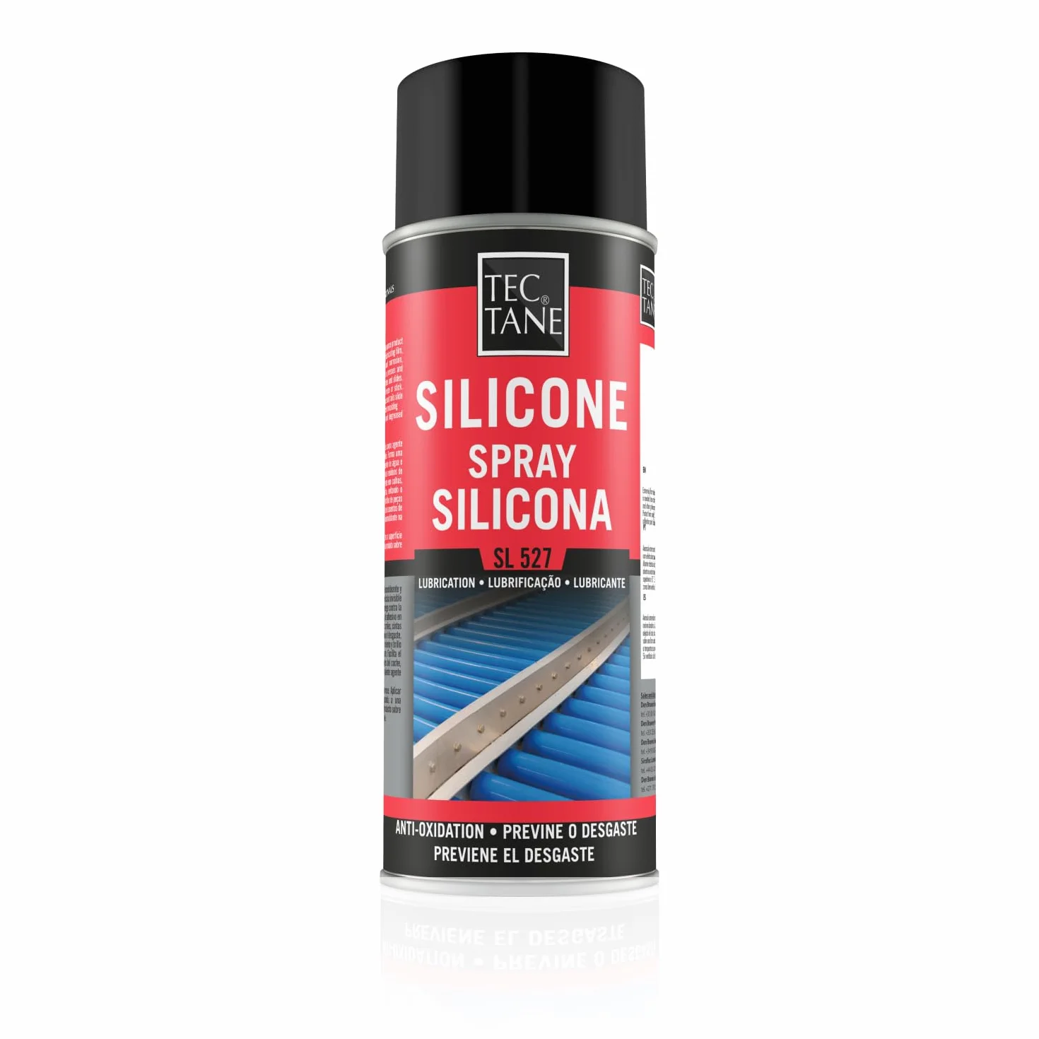Silicona Spray SL 527, Lubricante no Graso, Desmoldeante, Protector Plásticos Madera Caucho Metales, 400 ml