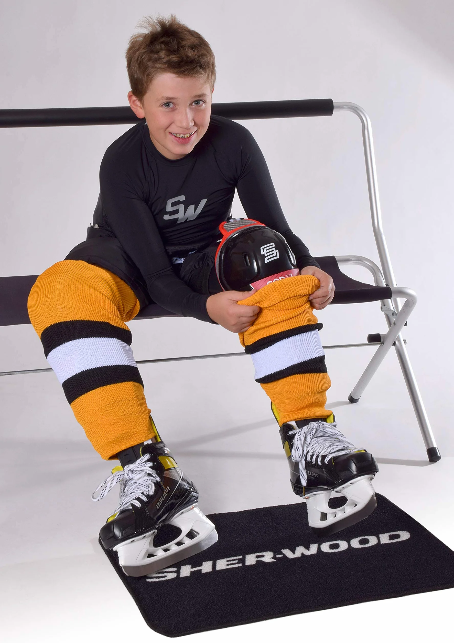 Sherwood Schanner Eishockey Stutzen New York Boquilla de hockey Niños