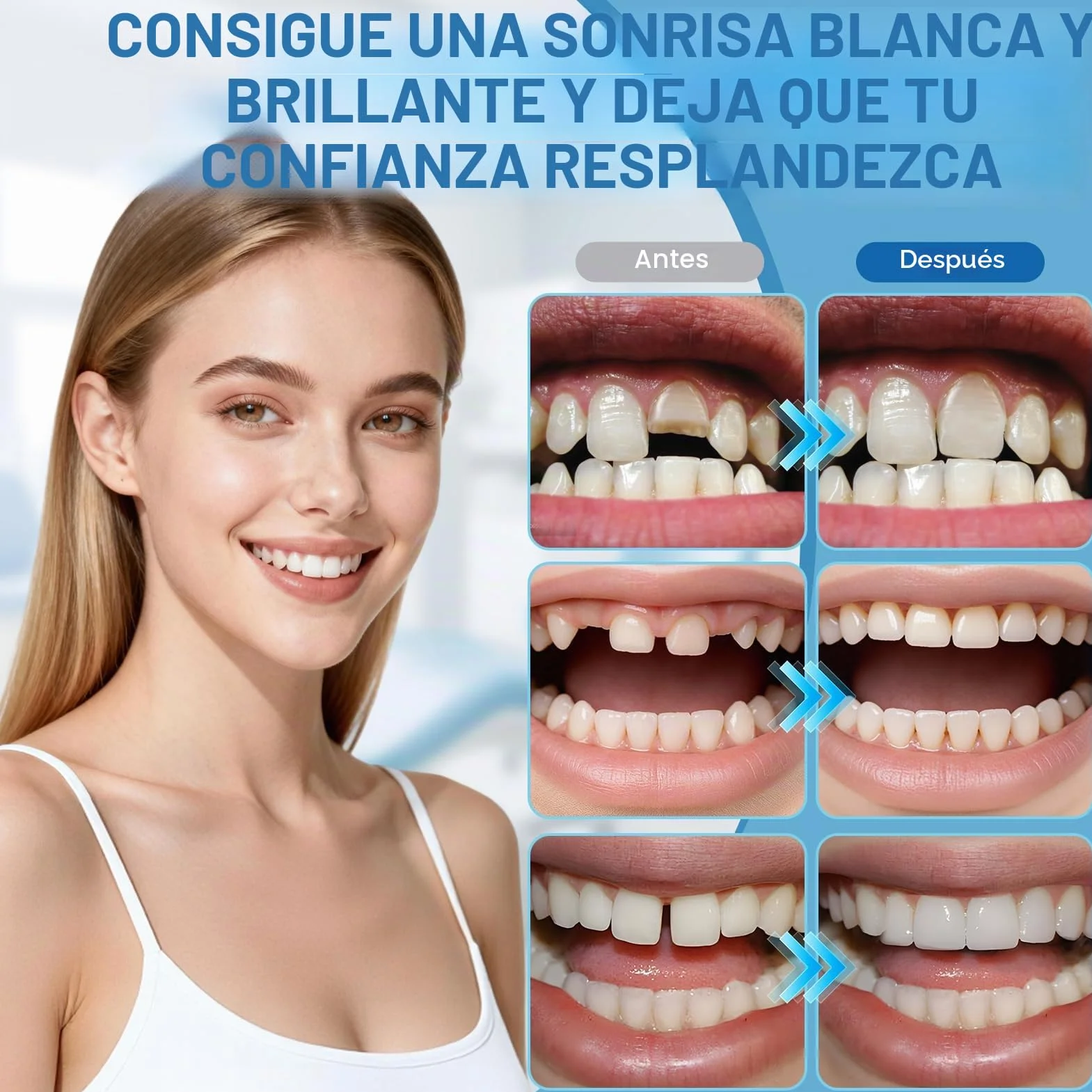 Cemento Dental Permanente para Coronas, Puentes y Caries