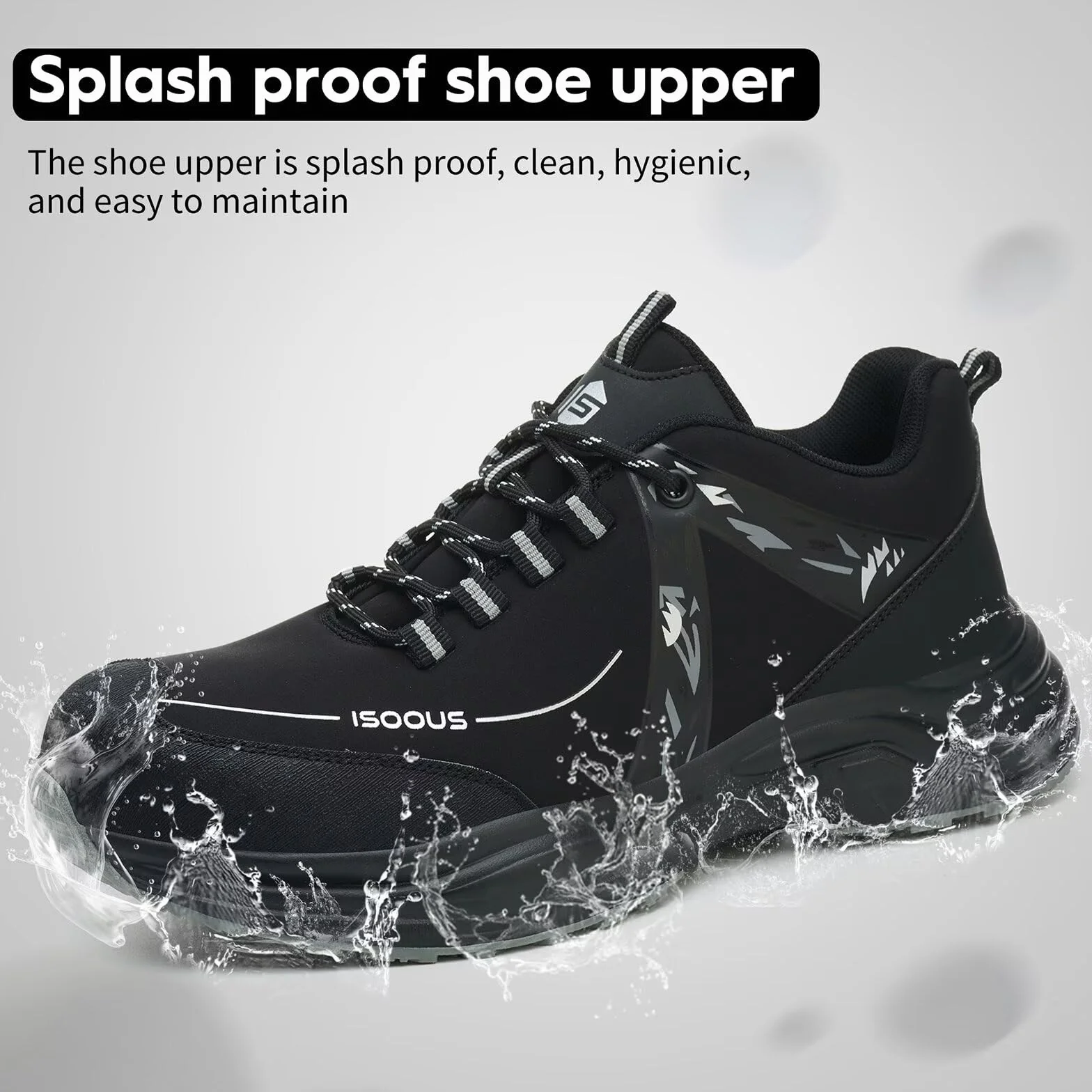 Zapatos de Seguridad con Punteras de Acero Antideslizante para Hombre Mujer