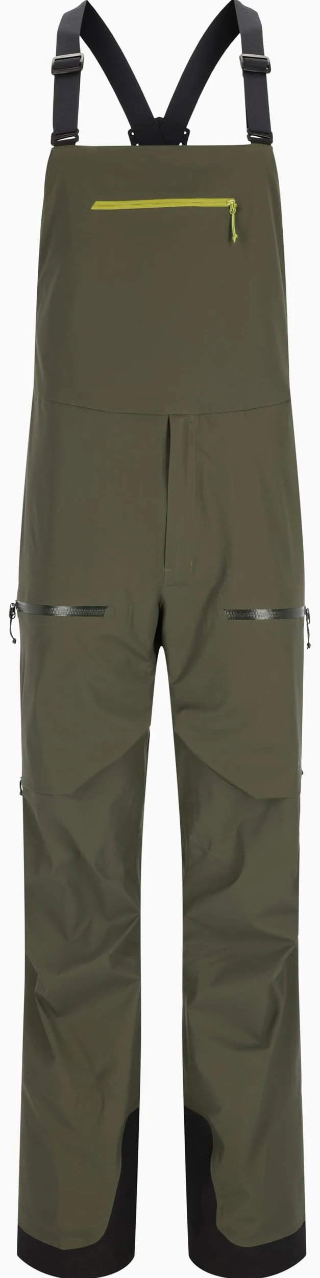 RAB Khroma Kinetic Bib Pantalones impermeables transpirables para esquí y montañismo - Ejército - M