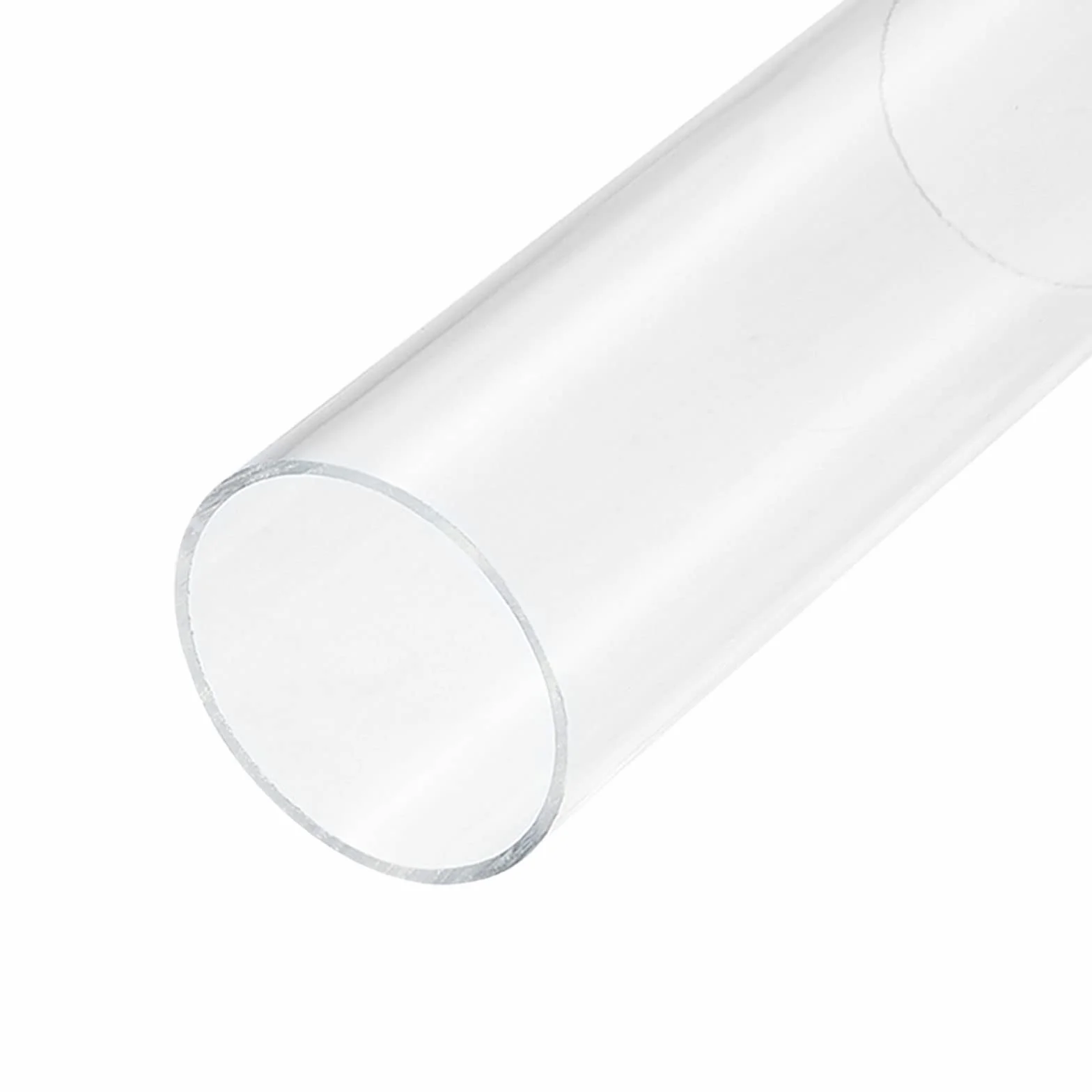 sourcing map Acrílico Tubo Transparente Rígido Redondo 56mm ID 60mm OD 6"