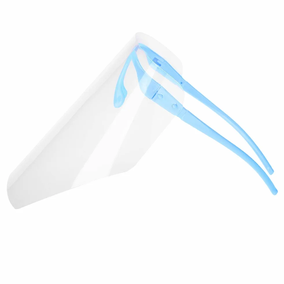 Protector Facial Reutilizable con Visera Antivaho, 10 Piezas, Azul