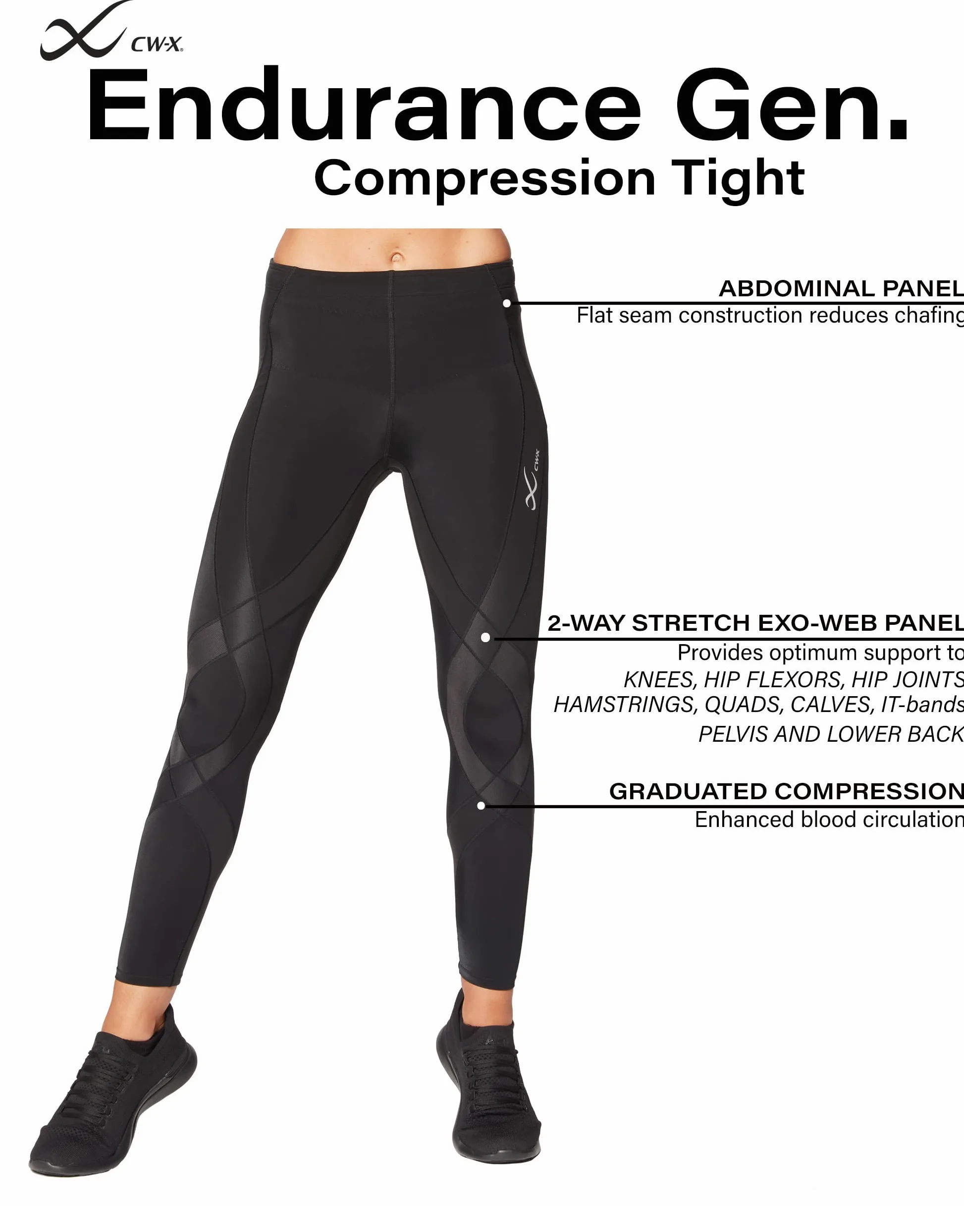 CW-X CWX Endurance Generator - Mallas Deportivas para Mujer