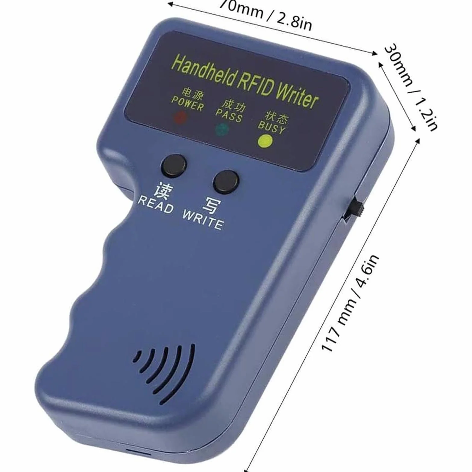 Lector y Grabador RFID 125 kHz Portátil con 10 Tarjetas T5577