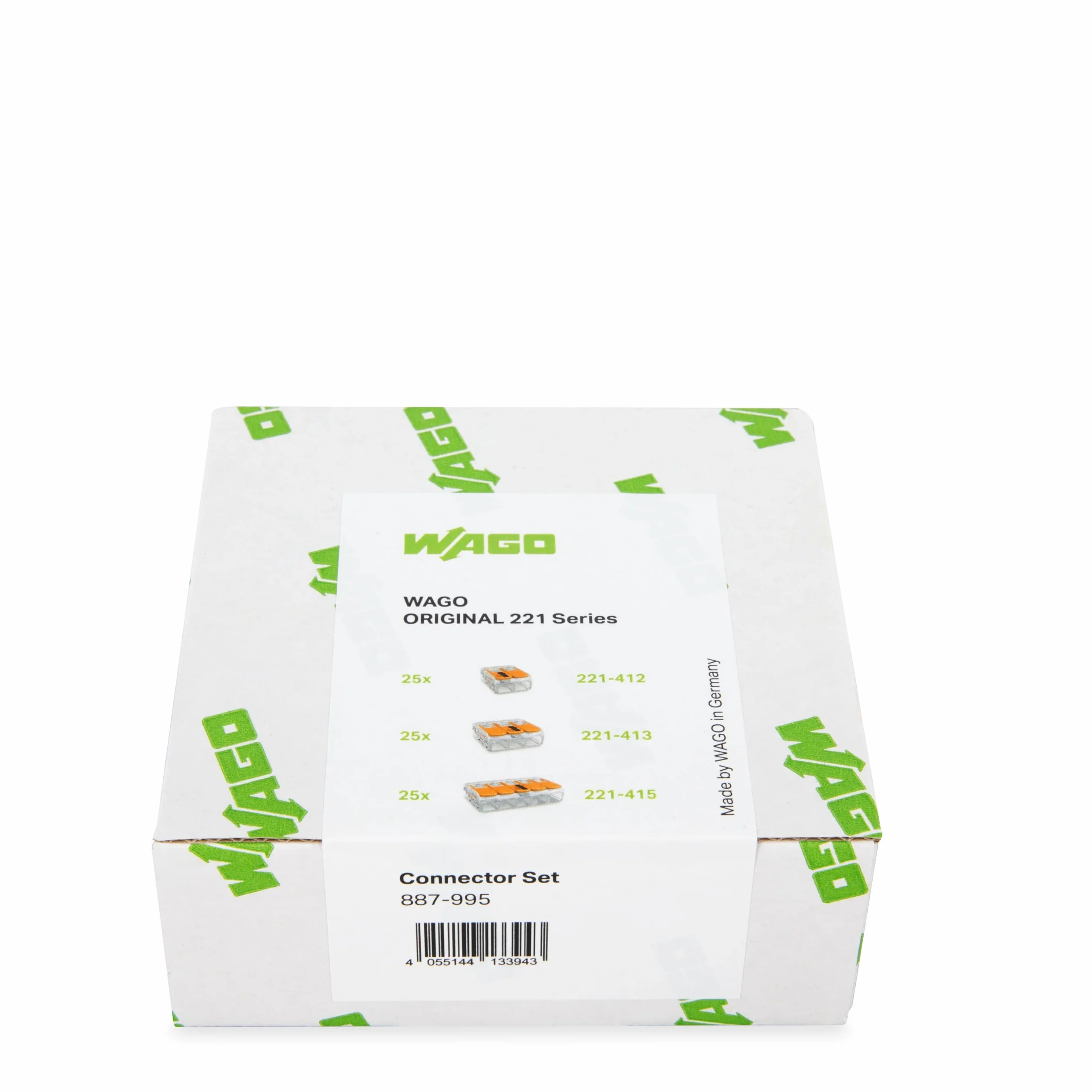 WAGO Set de Bornas de Conexión Serie 221, 75 Piezas, Caja Reutilizable