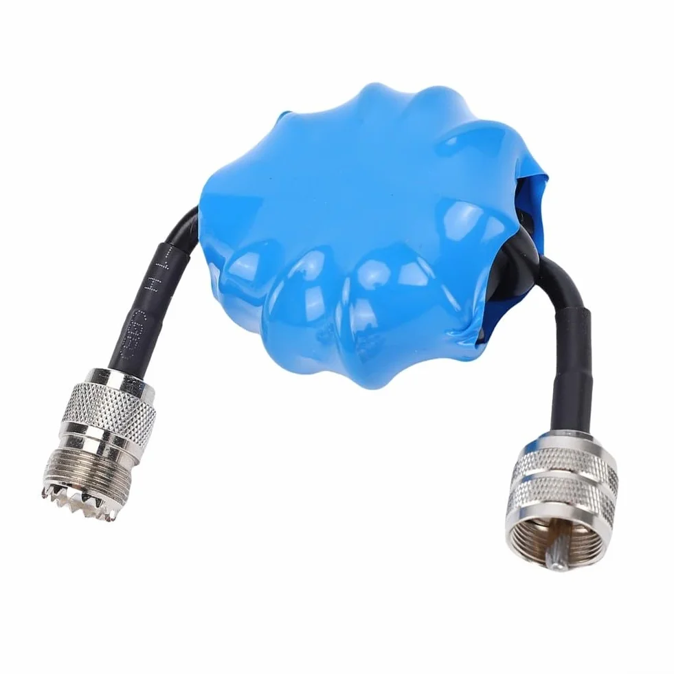 Balun de corriente 1:1 Estrangulador de modo común para antenas 1.8-30MHz 45mm ferrita 100W PEP conector RF