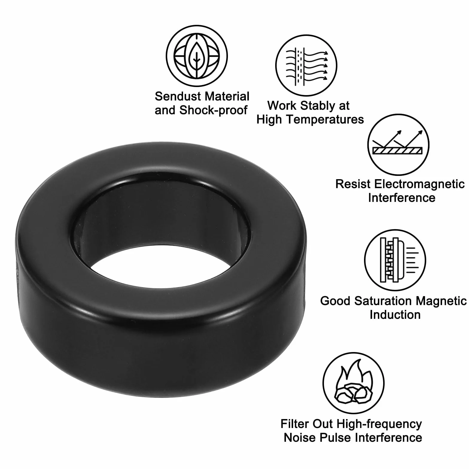 Toroide Núcleo Ferrita 24x42x16mm Anillo Potencia Toroidal Transformador Estrangulamiento Señal