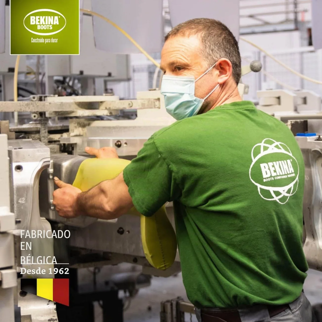 Bekina Robusta Bota de Seguridad para Hombres, Puntera de Acero y Suelo de Alta Seguridad, Plantilla ergonómica, Ligera, Antideslizante, Confortable, Negro, EU 39