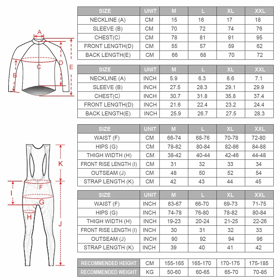Maillot Ciclismo Hombre Ropa Bicicleta Conjunto MTB Maillot Bici Manga Larga y Culotte Ciclista con Badana Gel