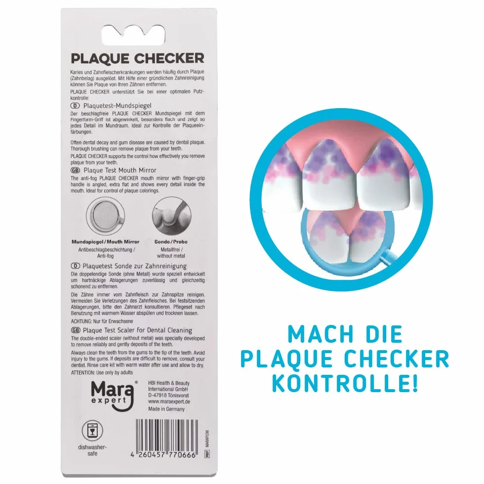 MARA EXPERT Plaque Checker Espejo de boca profesional antivaho