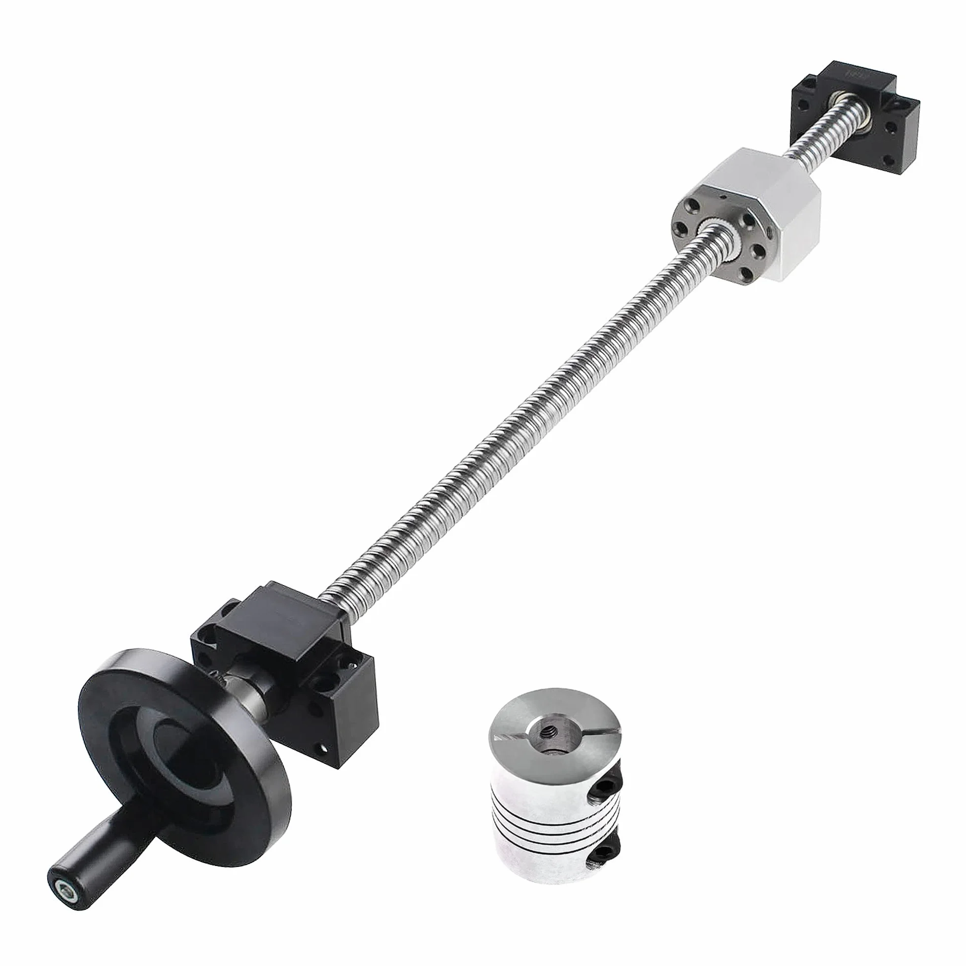 CNCMANS SFU1605 husillo de bolas 300 mm acero inoxidable guía lineal BK12 BF12