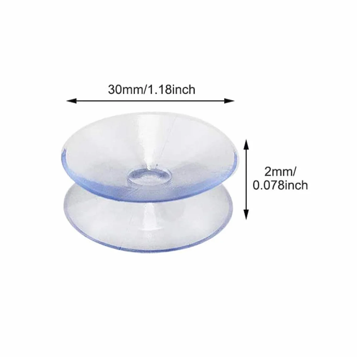 Ventosas De Doble Cara Transparentes 10 Piezas PVC Antideslizante para Cristales Mesa Cocina Baño Espejo