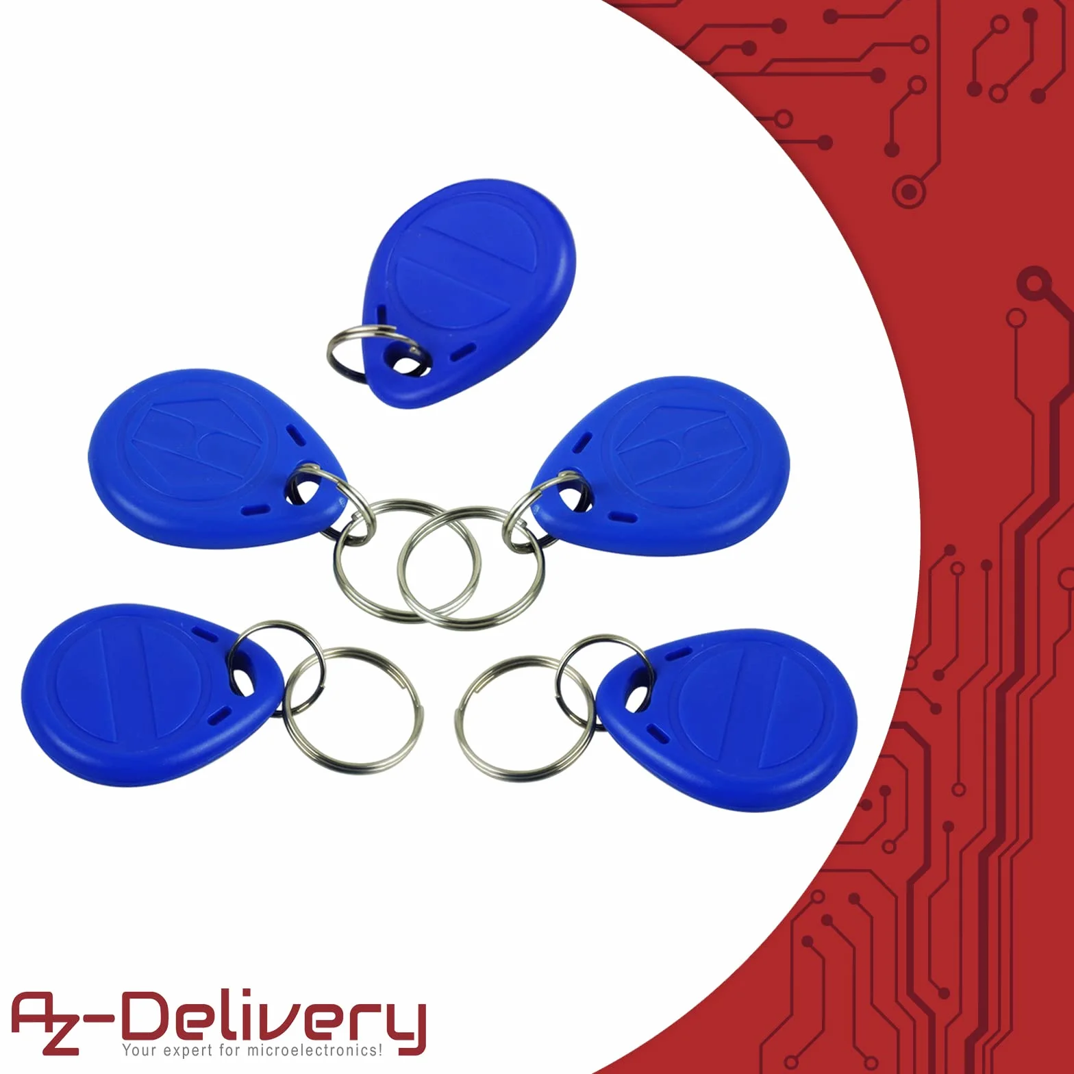 AZDelivery 20 x RFID Chips 13.56 MHz Transponder Compatible con Arduino