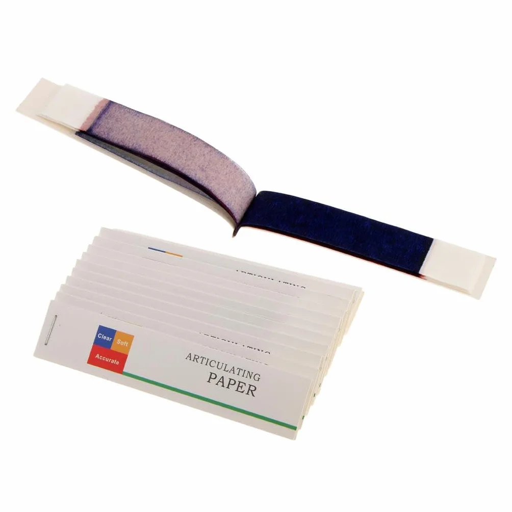 Papel articulado dental tiras gruesas finas 12 libros/caja