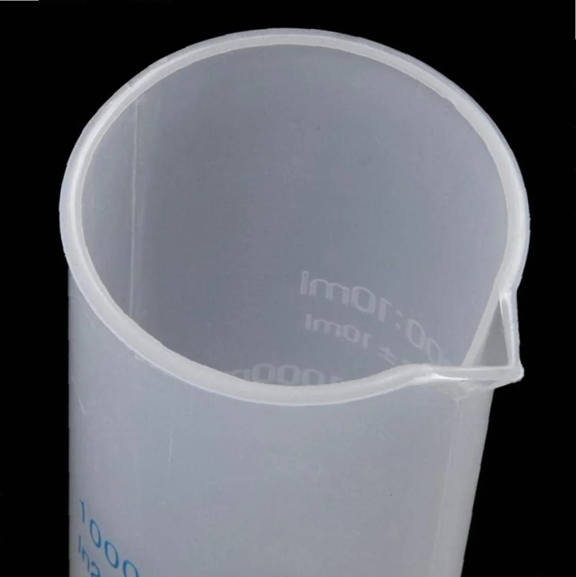 Probeta Octogonal Base De Plástico Autoclavable Blanca 1000 ml