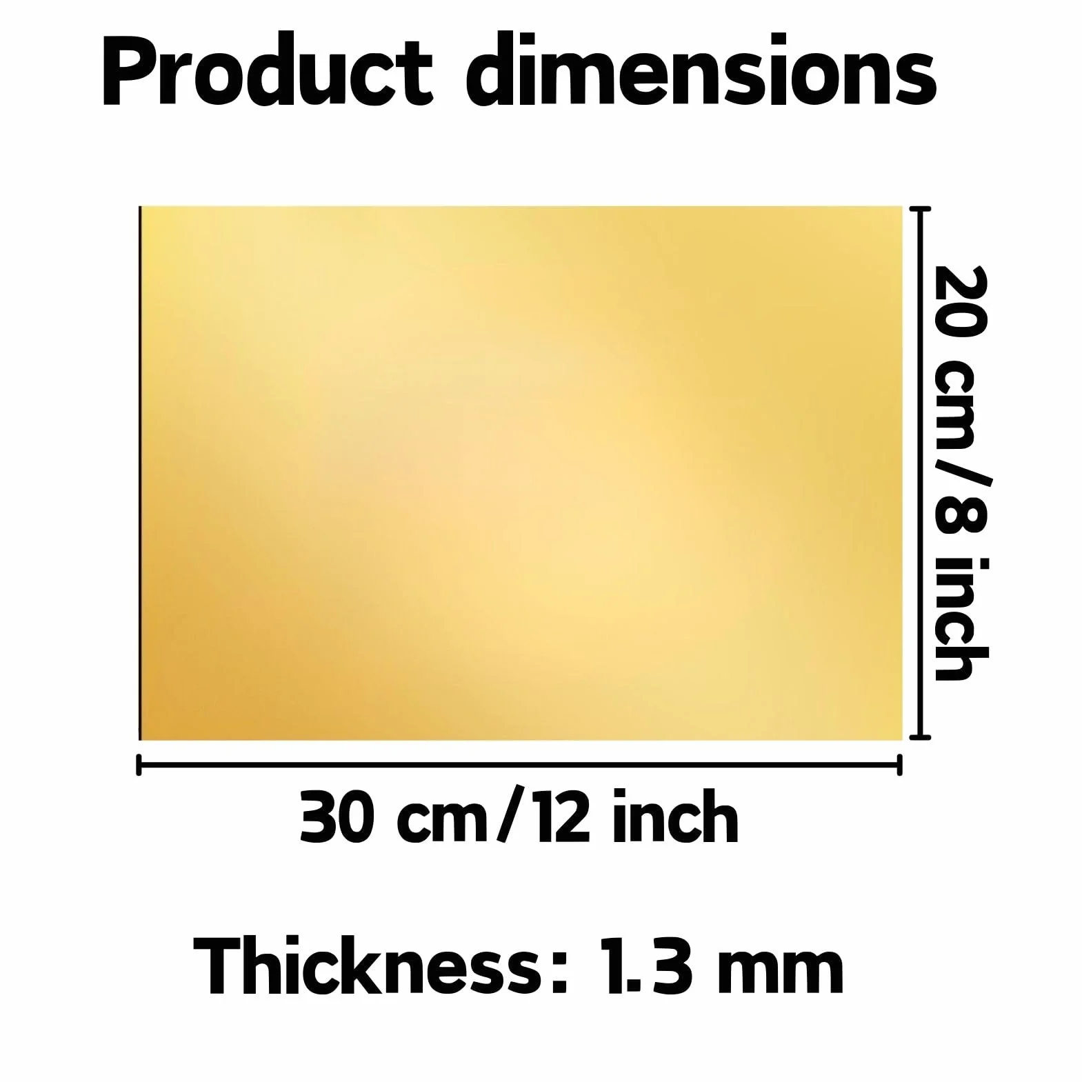 Placa de Plástico ABS para Grabado Laser 30x20 cm 1,3 mm 4 Piezas Bicolor Negro sobre Oro Espejo