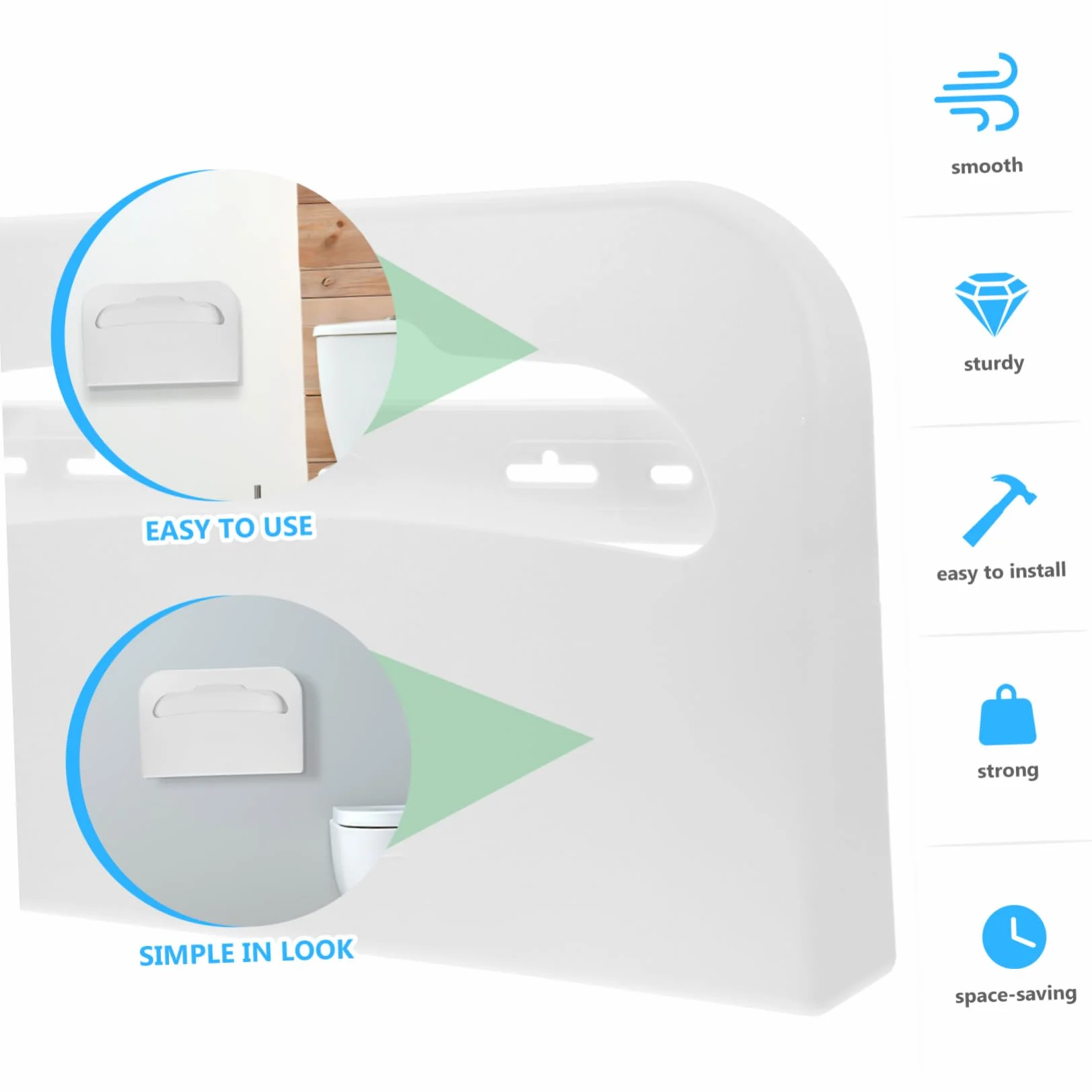 OSALADI Dispensador De Papel Higiénico De Pared Soporte Para Baño Resistente