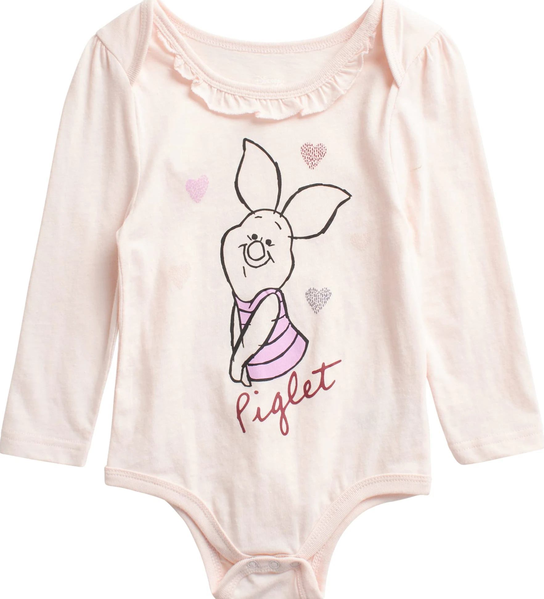 Disney Conjunto de 3 piezas para bebé, Minnie Mouse, Bambi, Winnie the Pooh Bodysuit, camiseta y pantalón deportivo (0-24 meses)