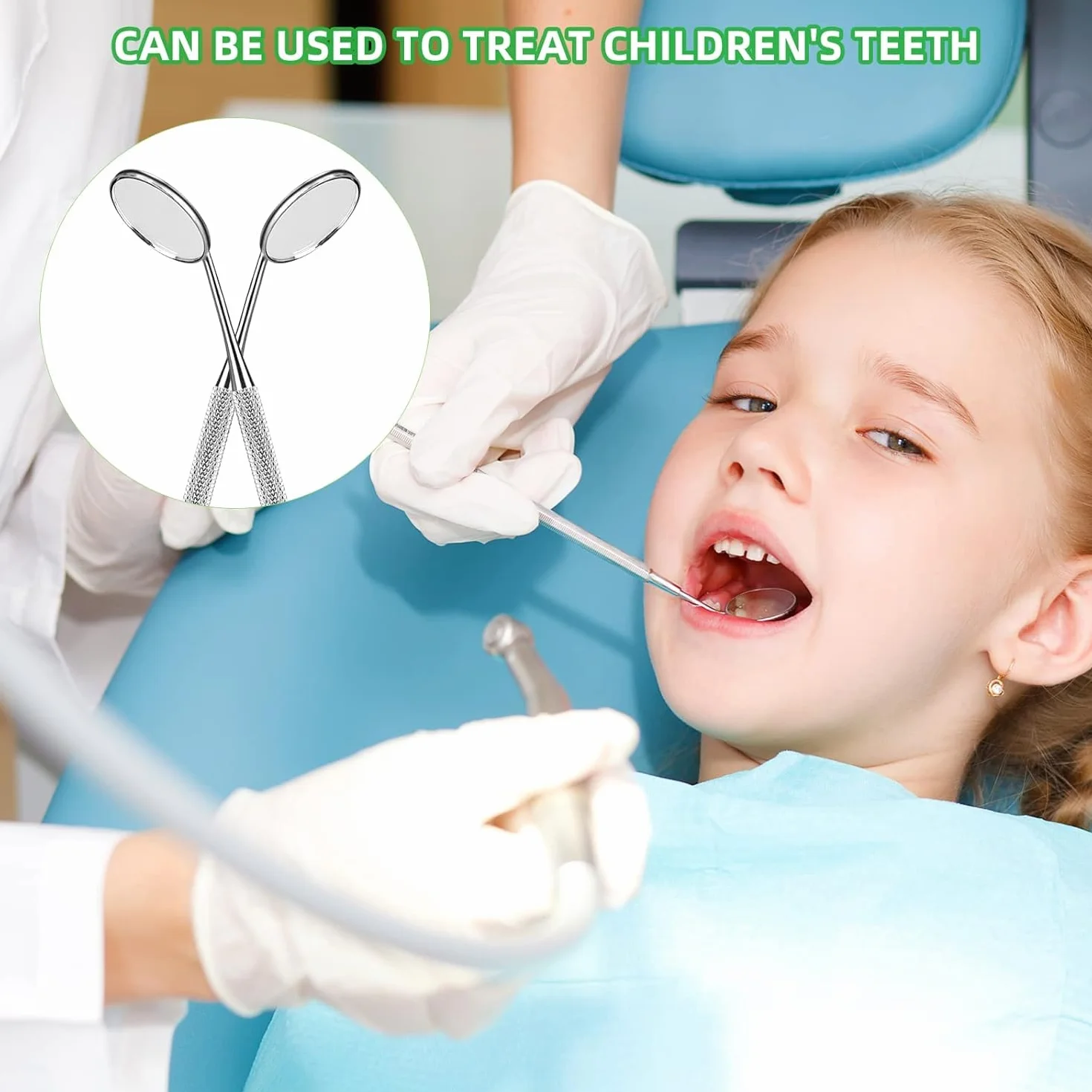 YSCARE Espejo de boca dental para dentista higiene oral herramienta de extensión de boca y pestañas