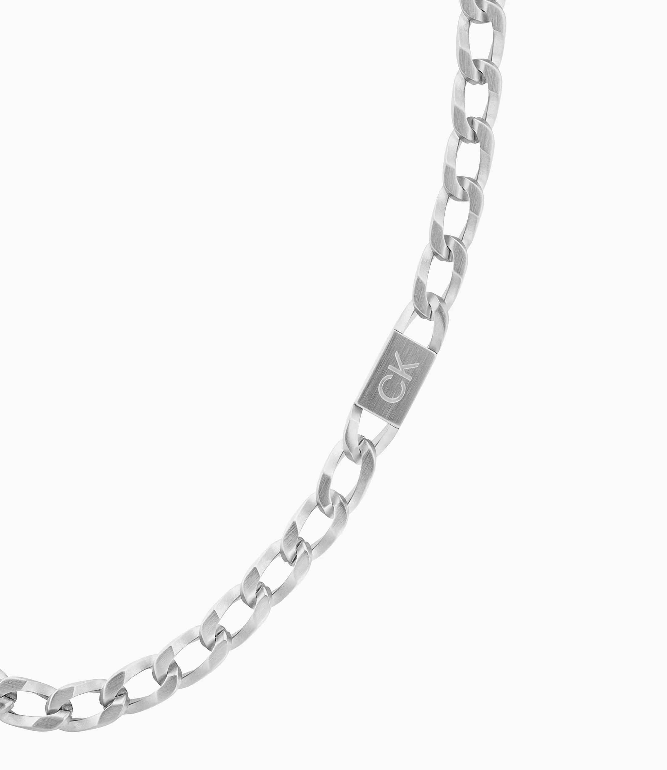 Calvin Klein Collares de cadena Outlook Collection para hombre en acero inoxidable