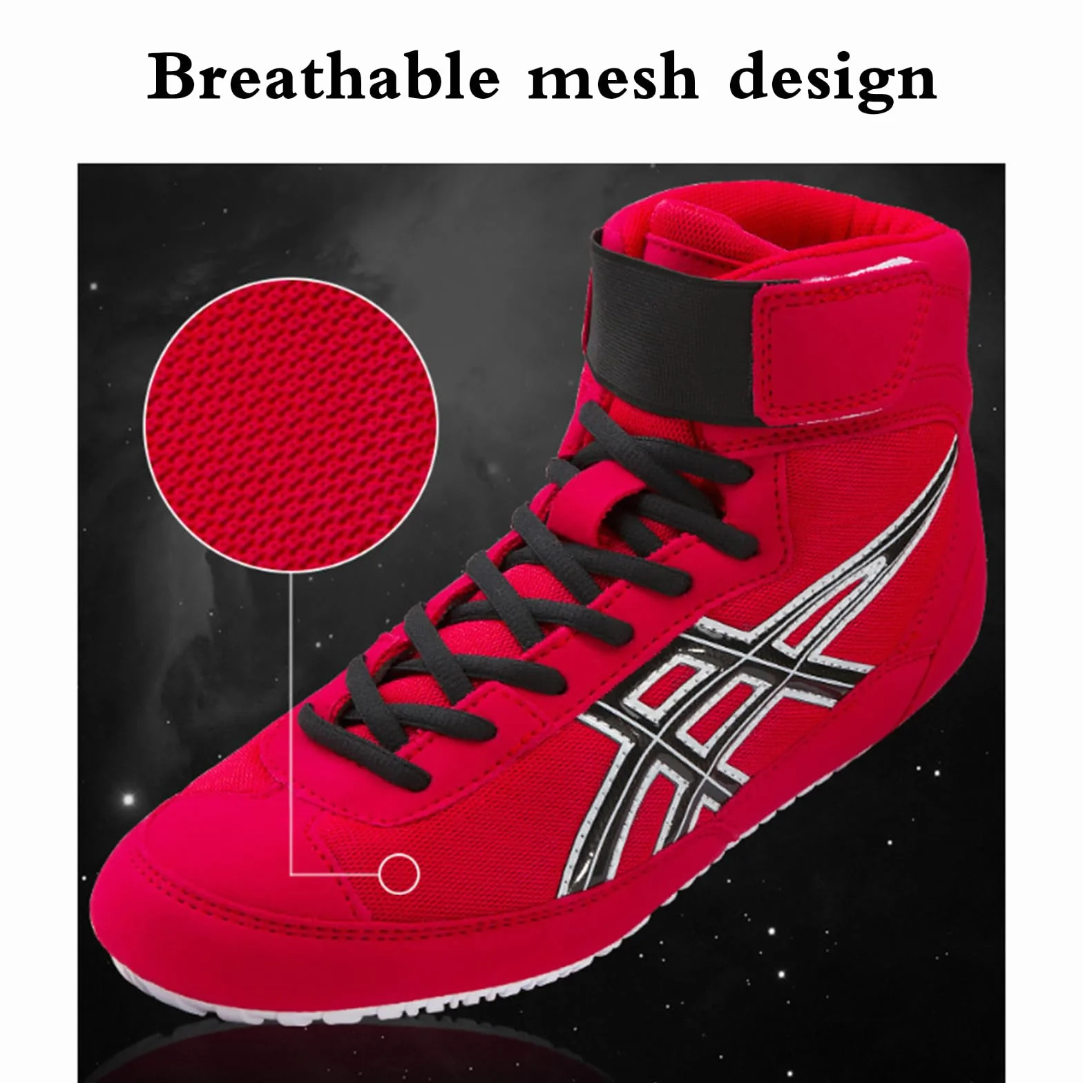 Zapatillas Boxeo Hombre,Zapatos De Lucha Libre para Hombre,Antideslizantes Zapatillas De Lucha Libre,Respirable Antideslizante,Ligero Antideslizante,para Artes Marciales